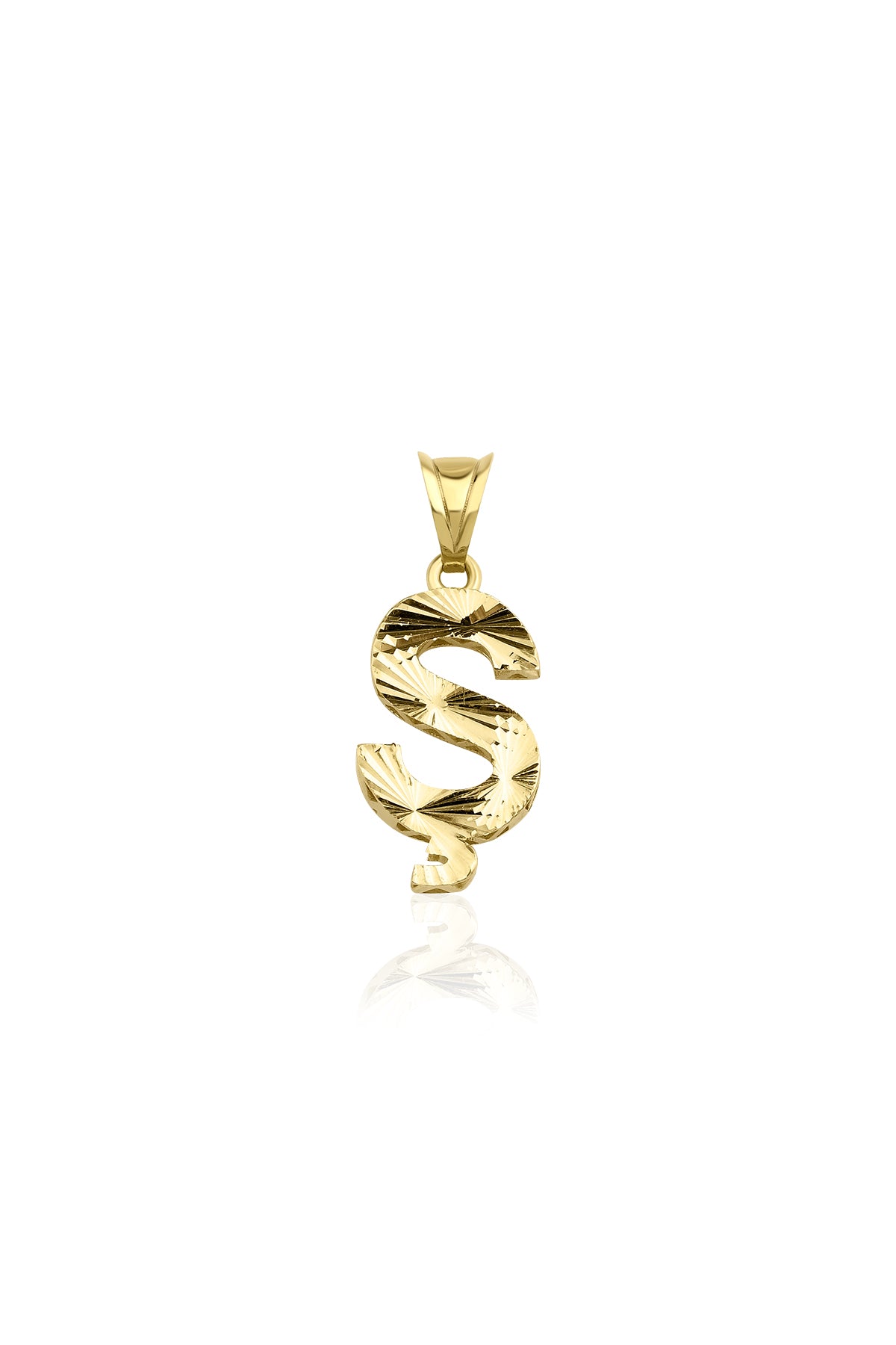 14K Gold Ş Letter Mini Shine Pendant