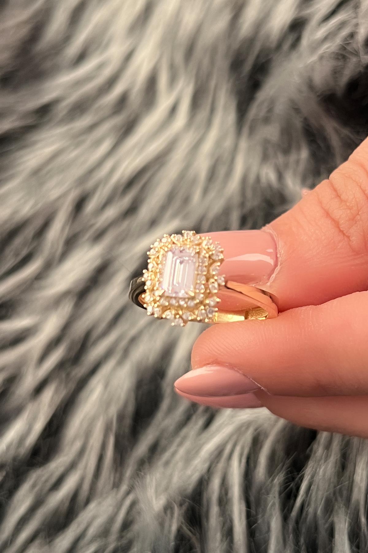 14K Gold Semi Mount Stone Ring