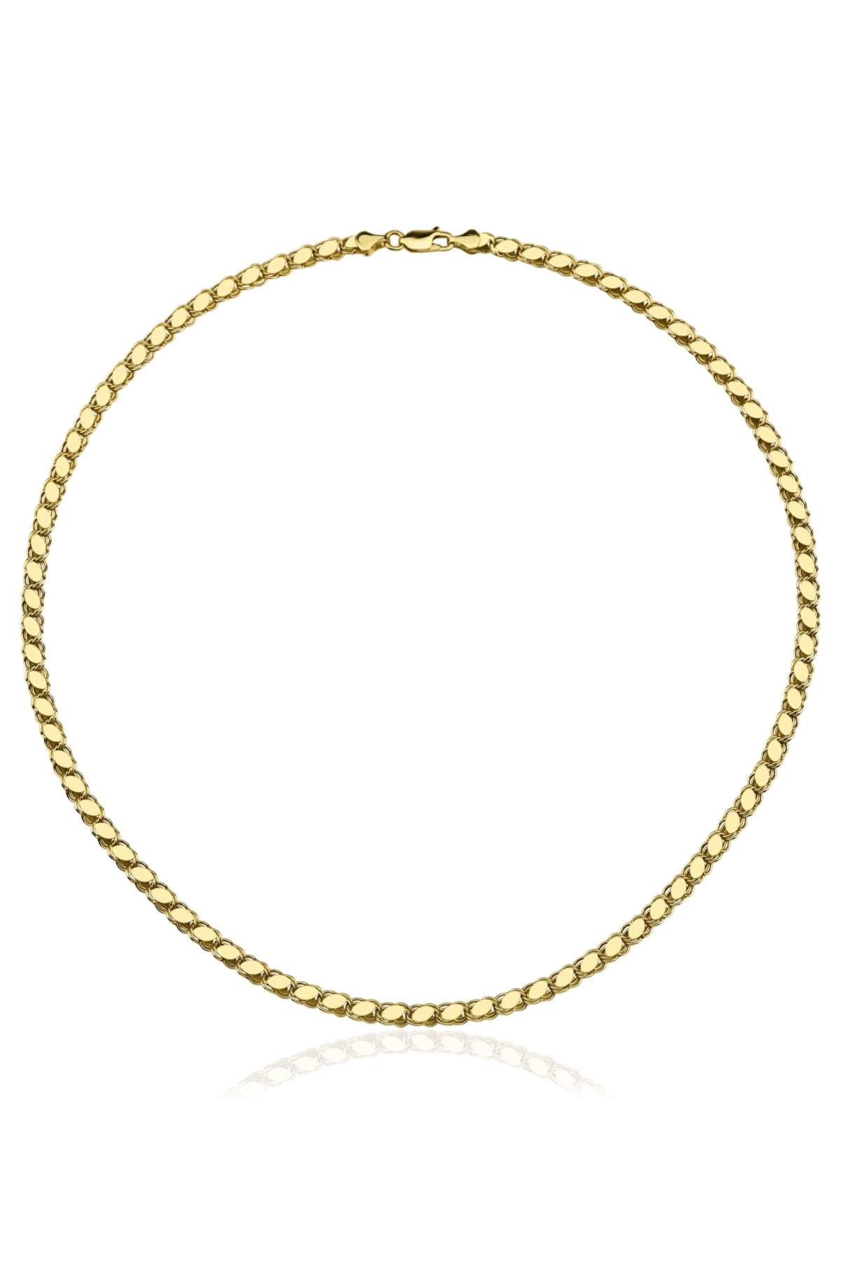 14K Gold Sequin Chain 0.192 inch