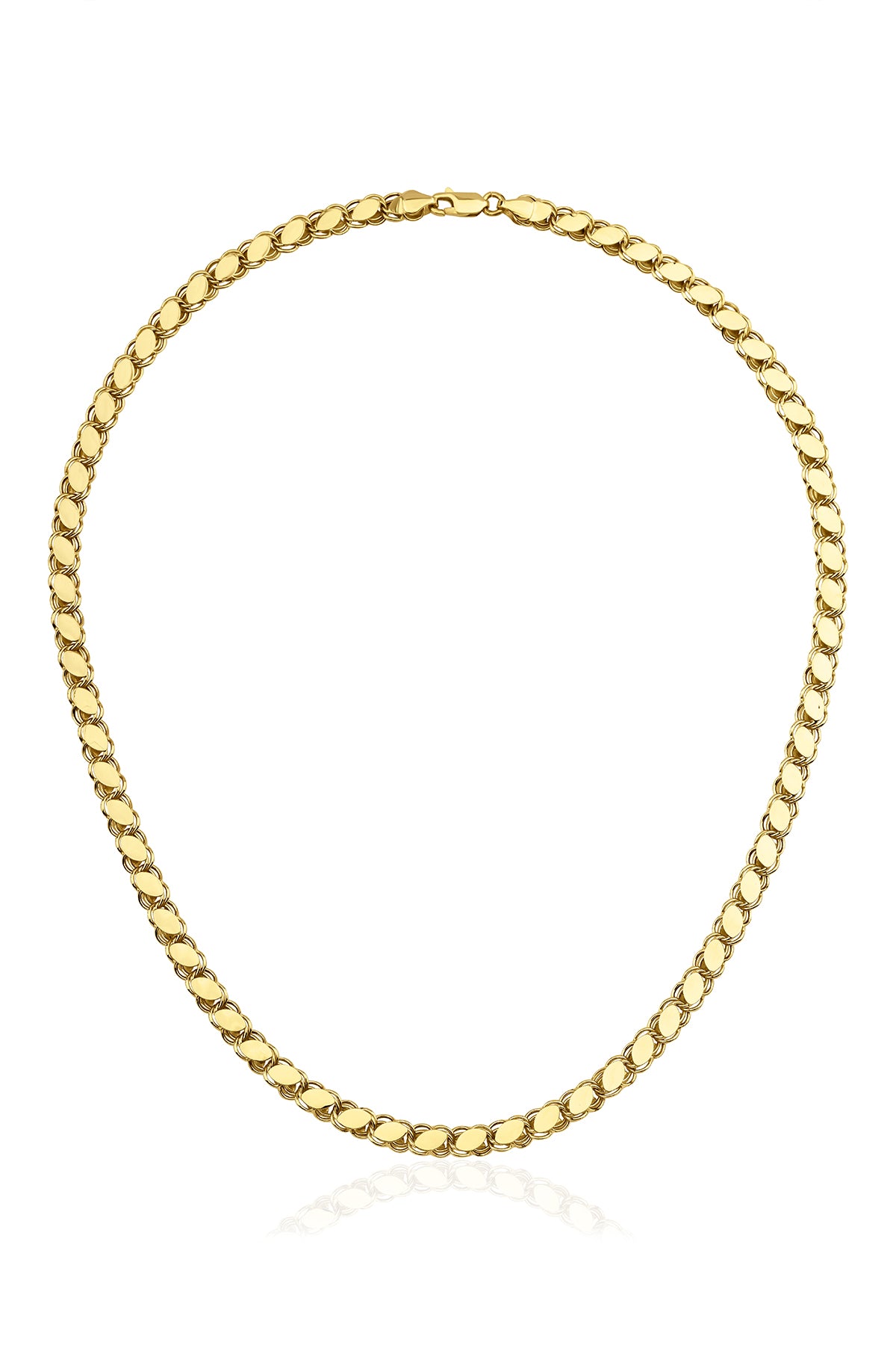 14K Gold Sequin Chain 0.236 inch