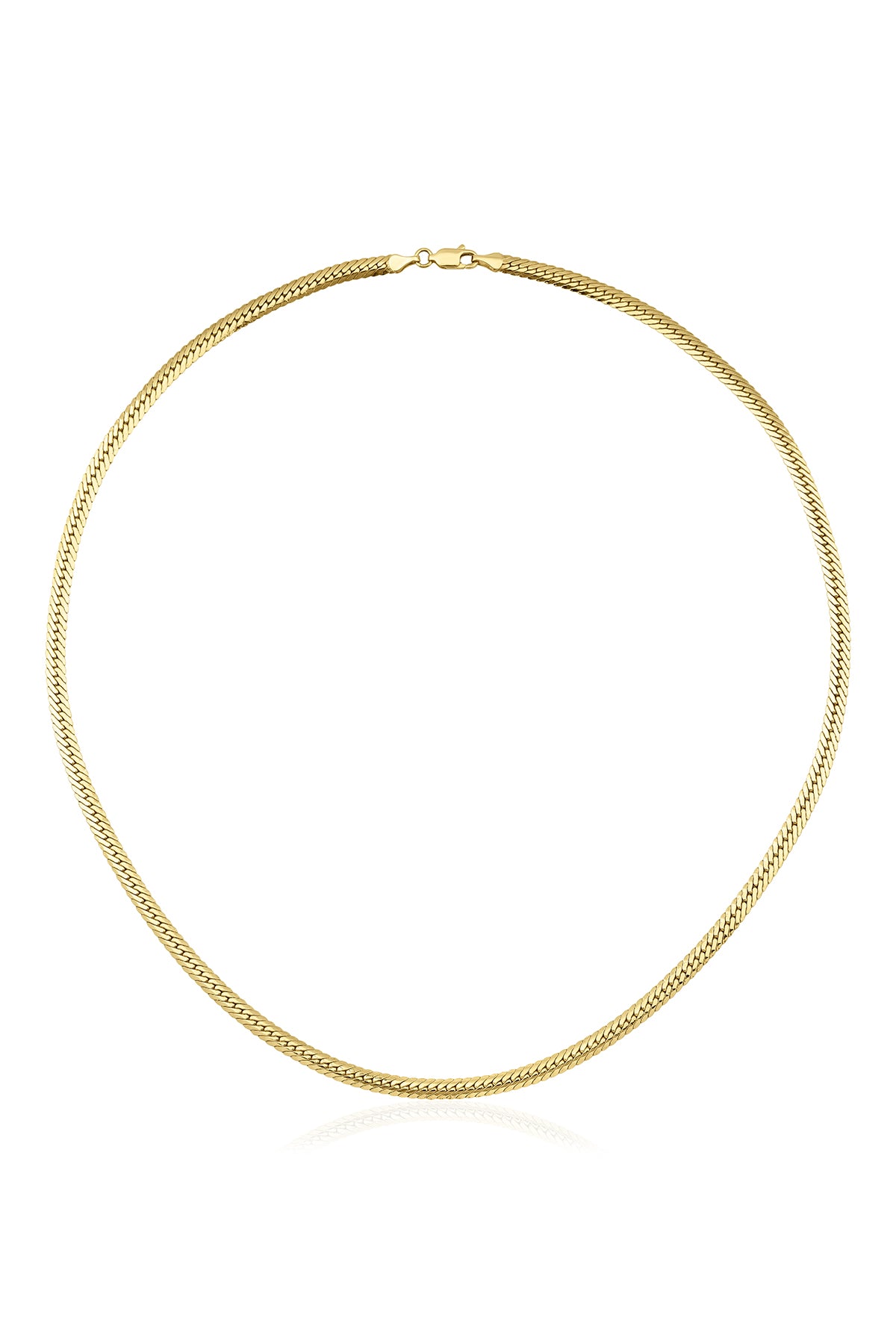 14K Gold Snake Back Chain 0.157 inch