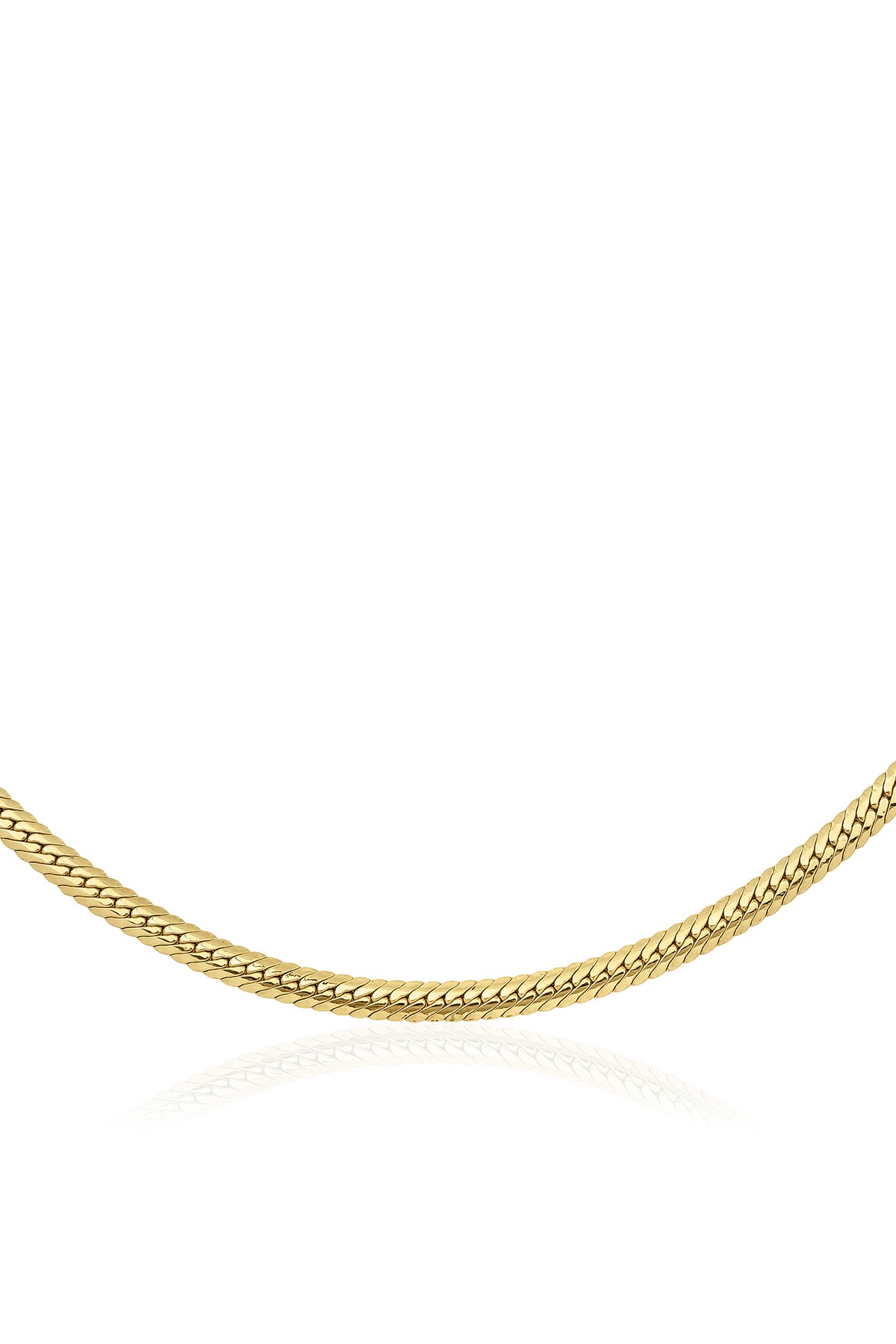14K Gold Snake Back Chain 0.157 inch