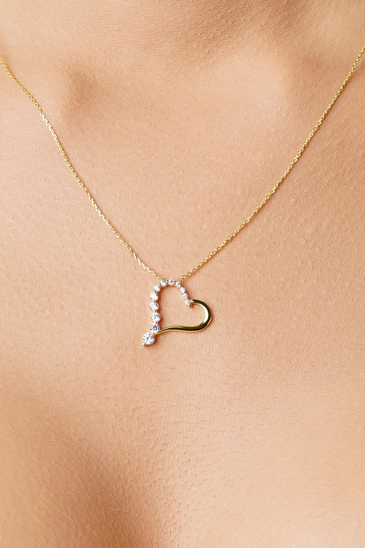 14K Gold Sparkle of Love Necklace