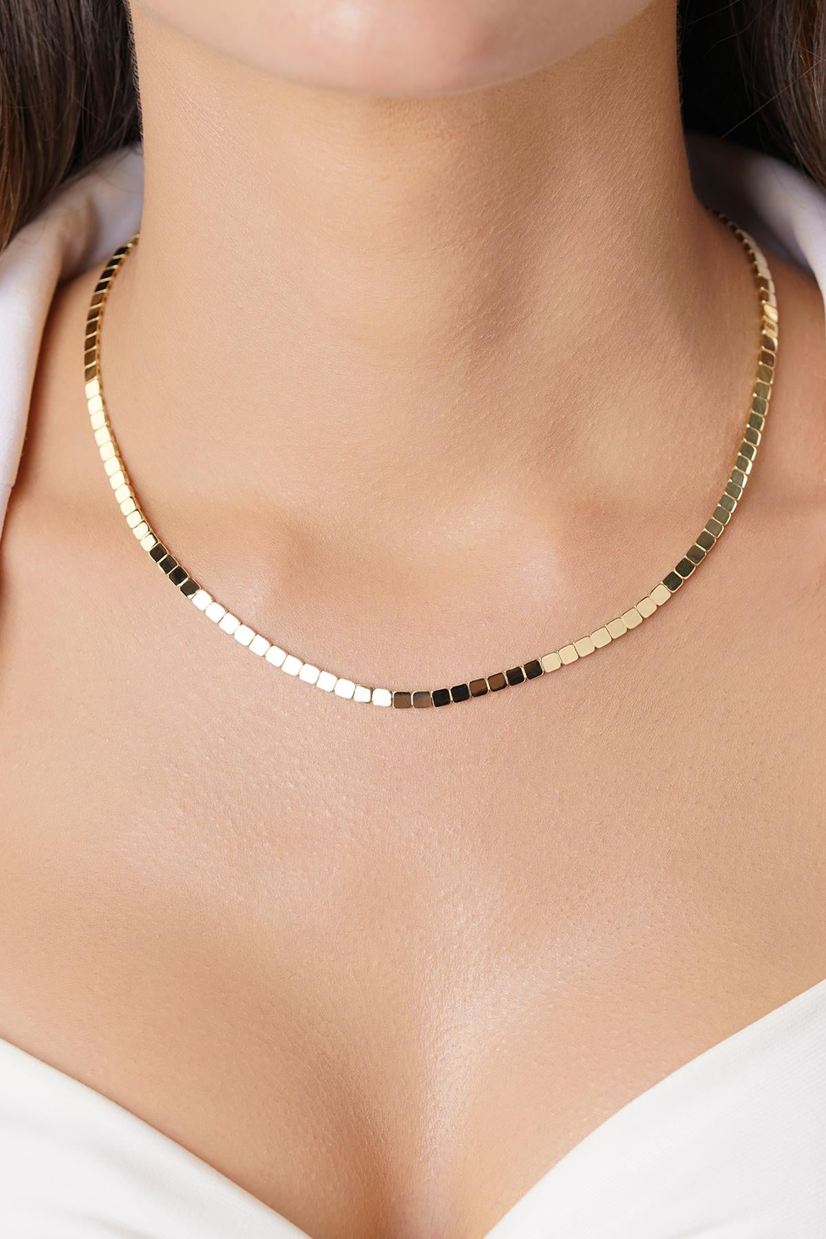 14K Gold Square Series Set