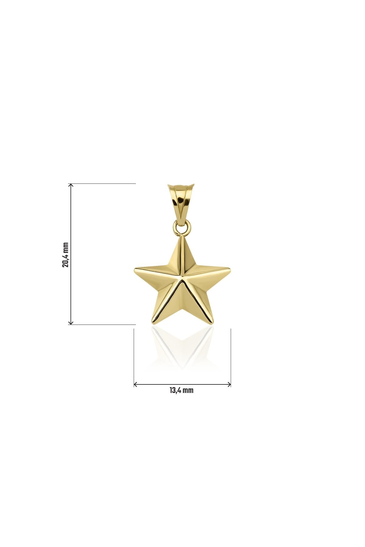 14K Gold Star Charm