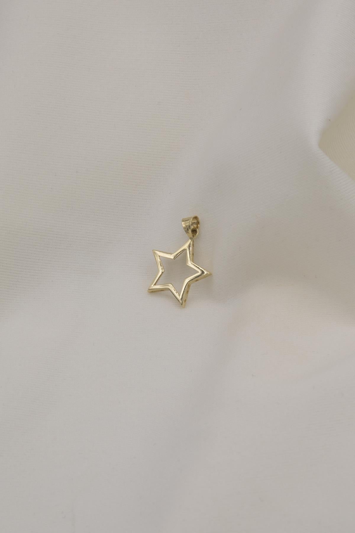 14K Gold Star Charm