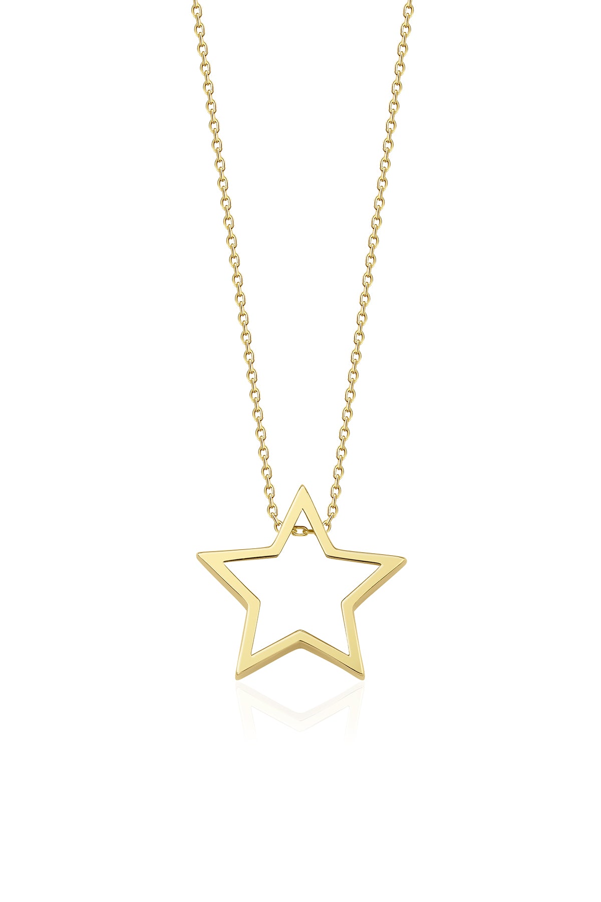 14K Gold Star Necklace