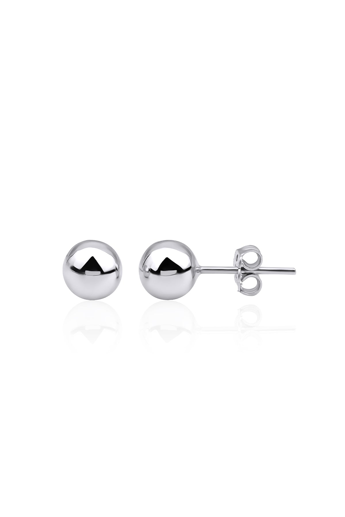 14K Gold Stud Ball Earrings 0.275 inch