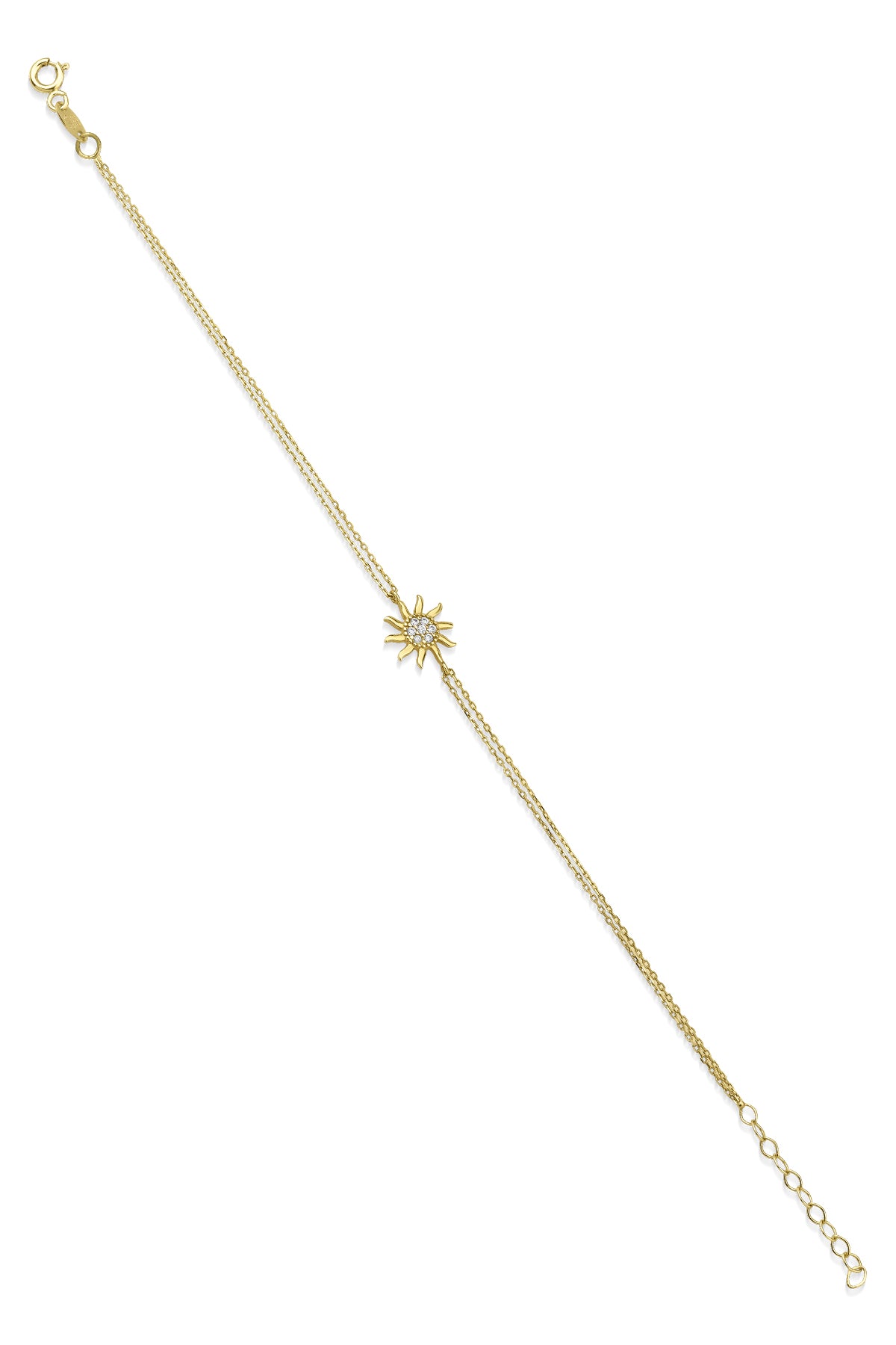 14K Gold Sun-Detail Bracelet