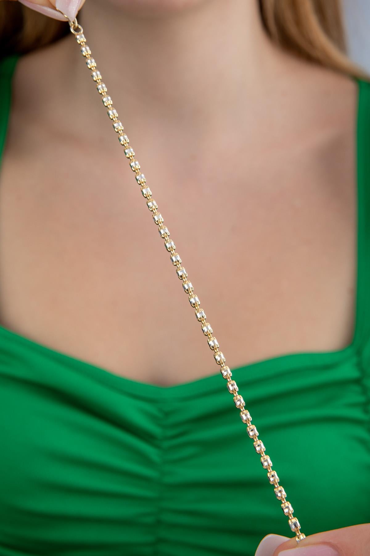 14K Solid Gold Teressa Bracelet
