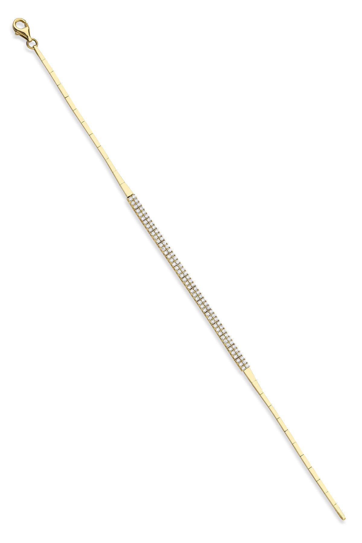 14K Gold Thin Tennis Bracelet