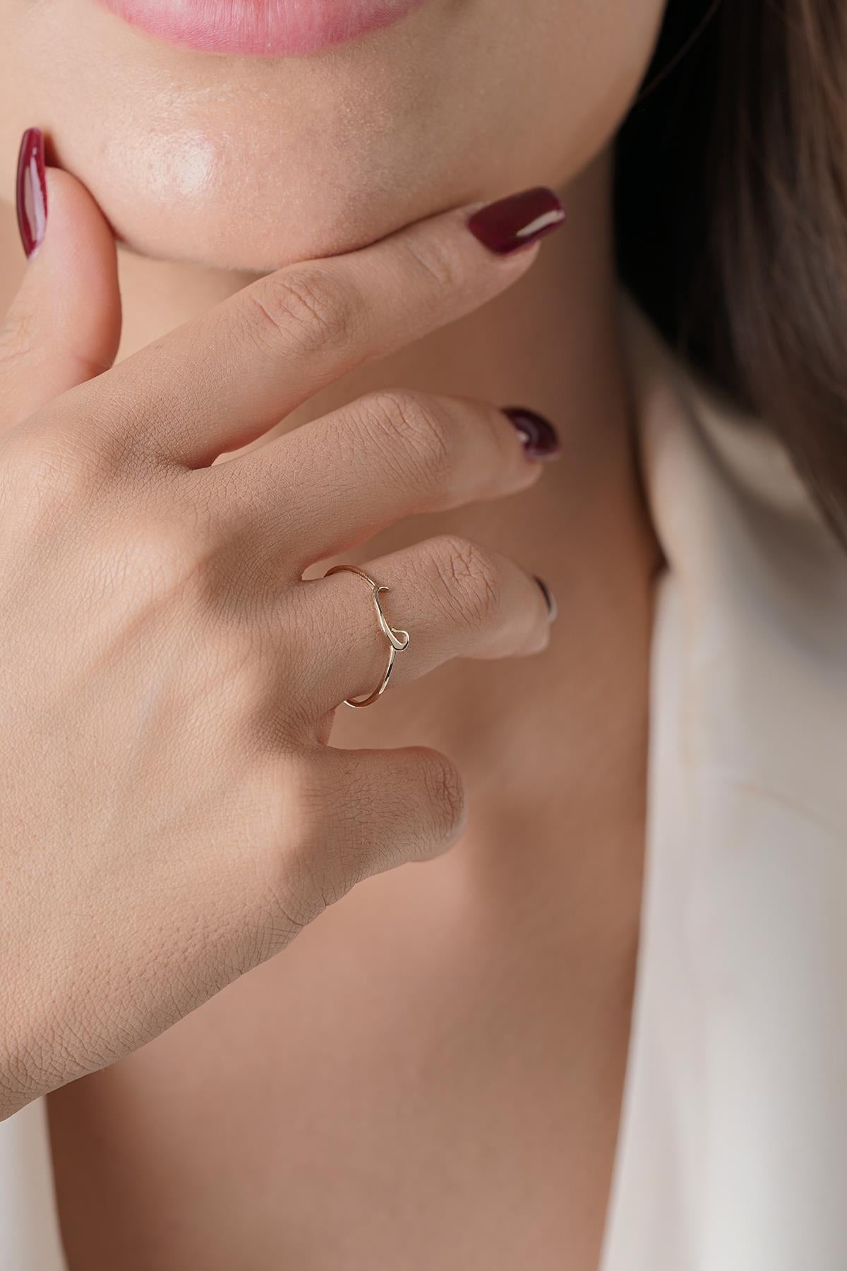 14K Gold Trust Gold Ring