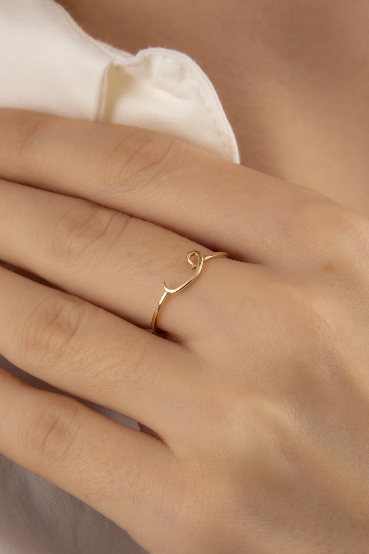 14K Gold Trust Gold Ring