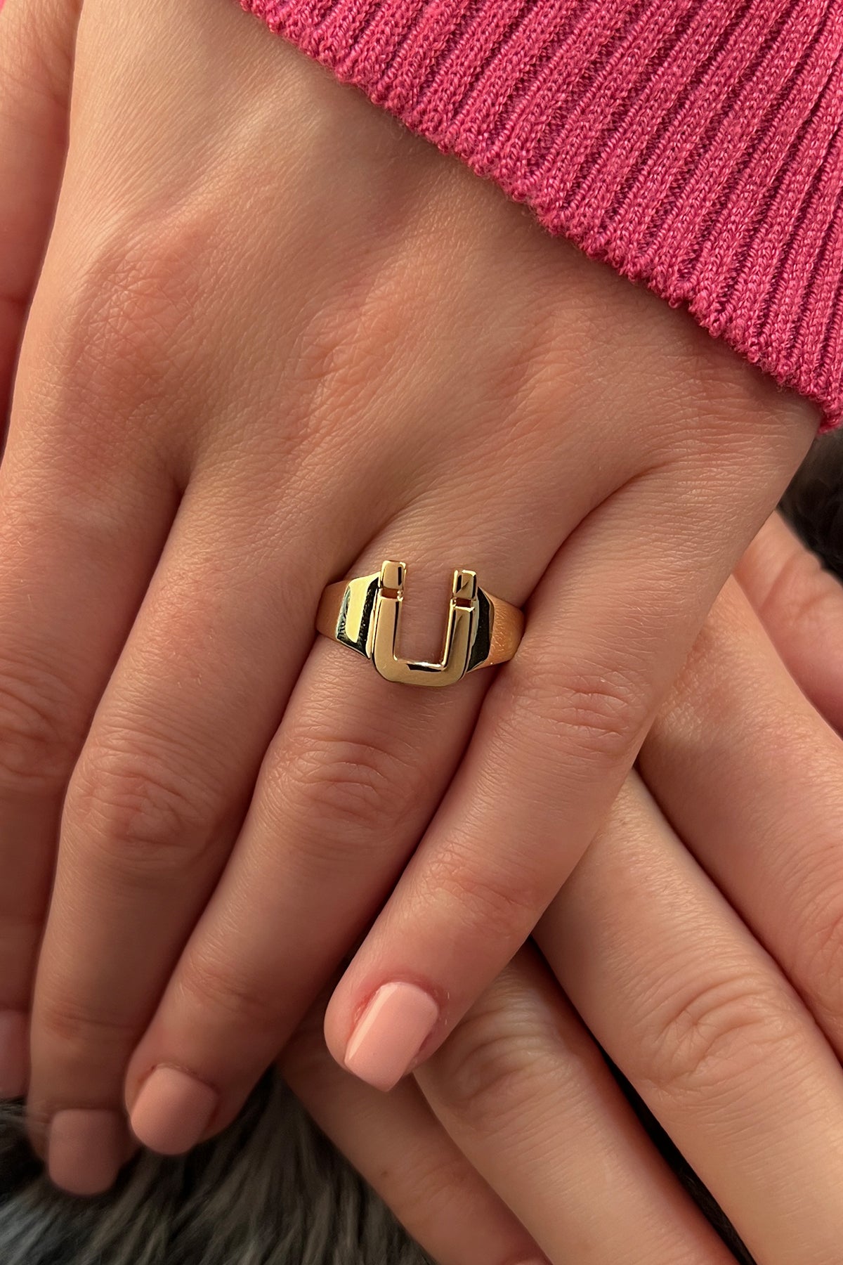 14k Gold Ü Initial Ring