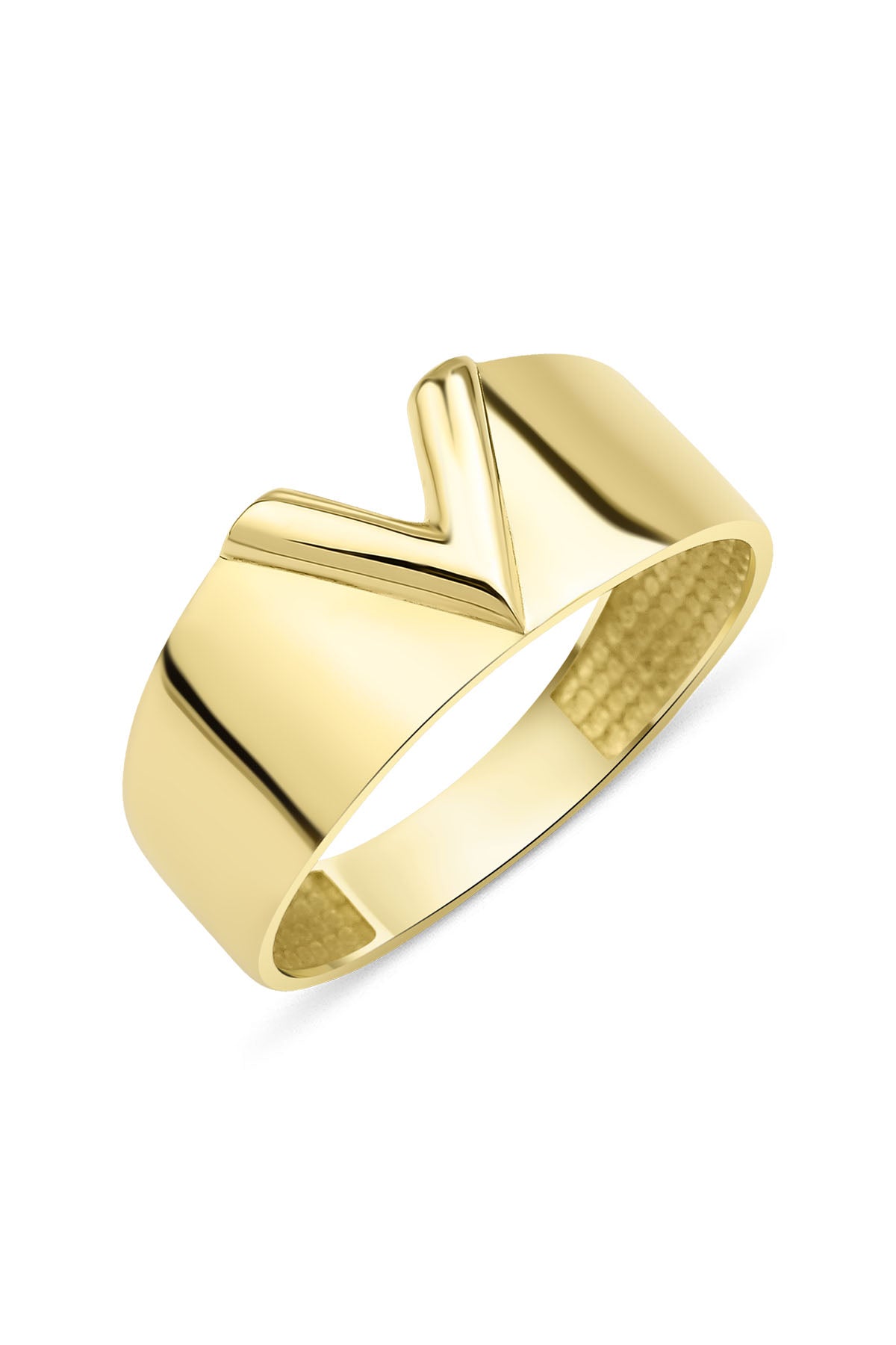 14K Gold V Shaped Ring