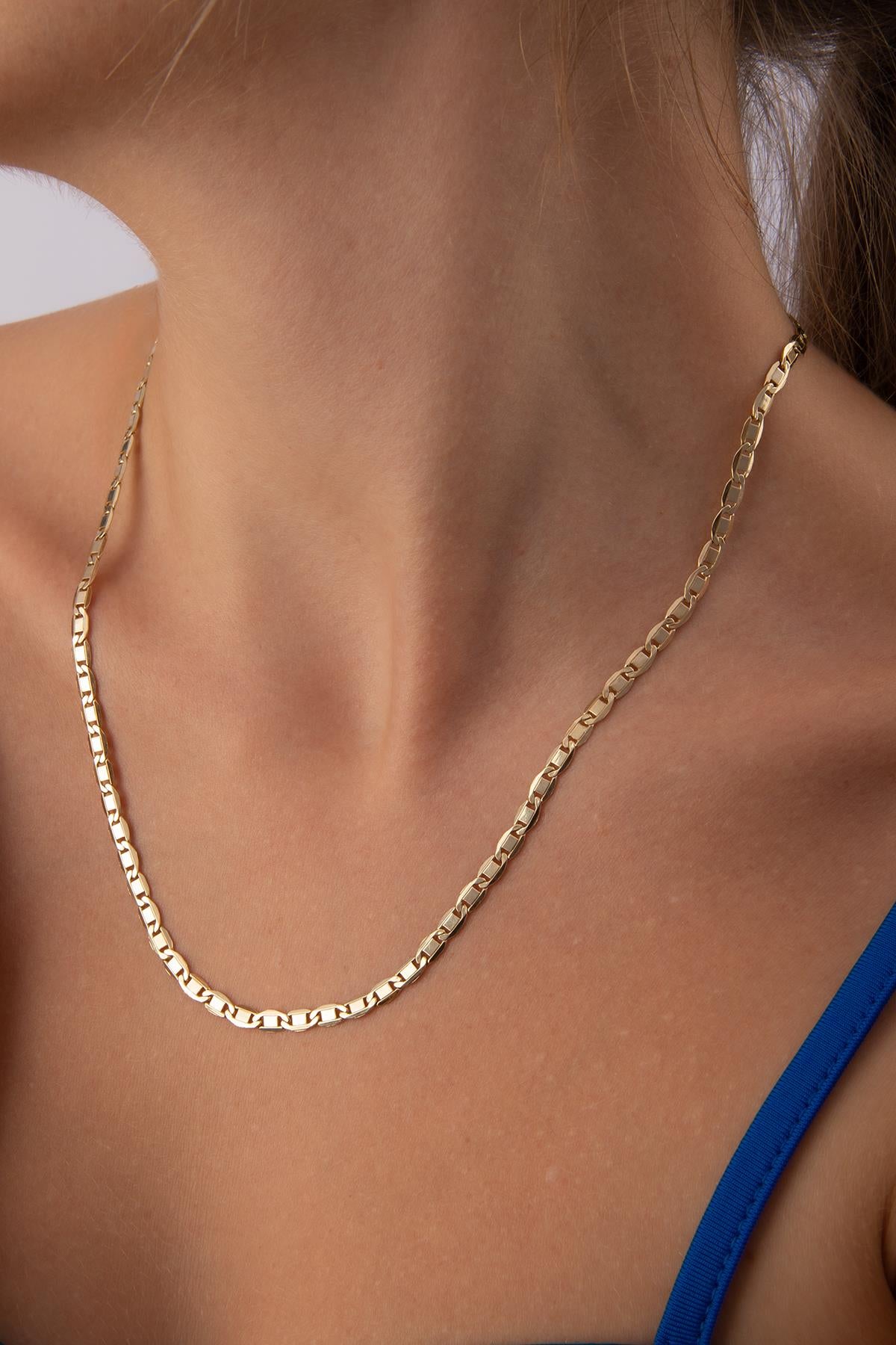 14K Gold Valentino Chain Necklace
