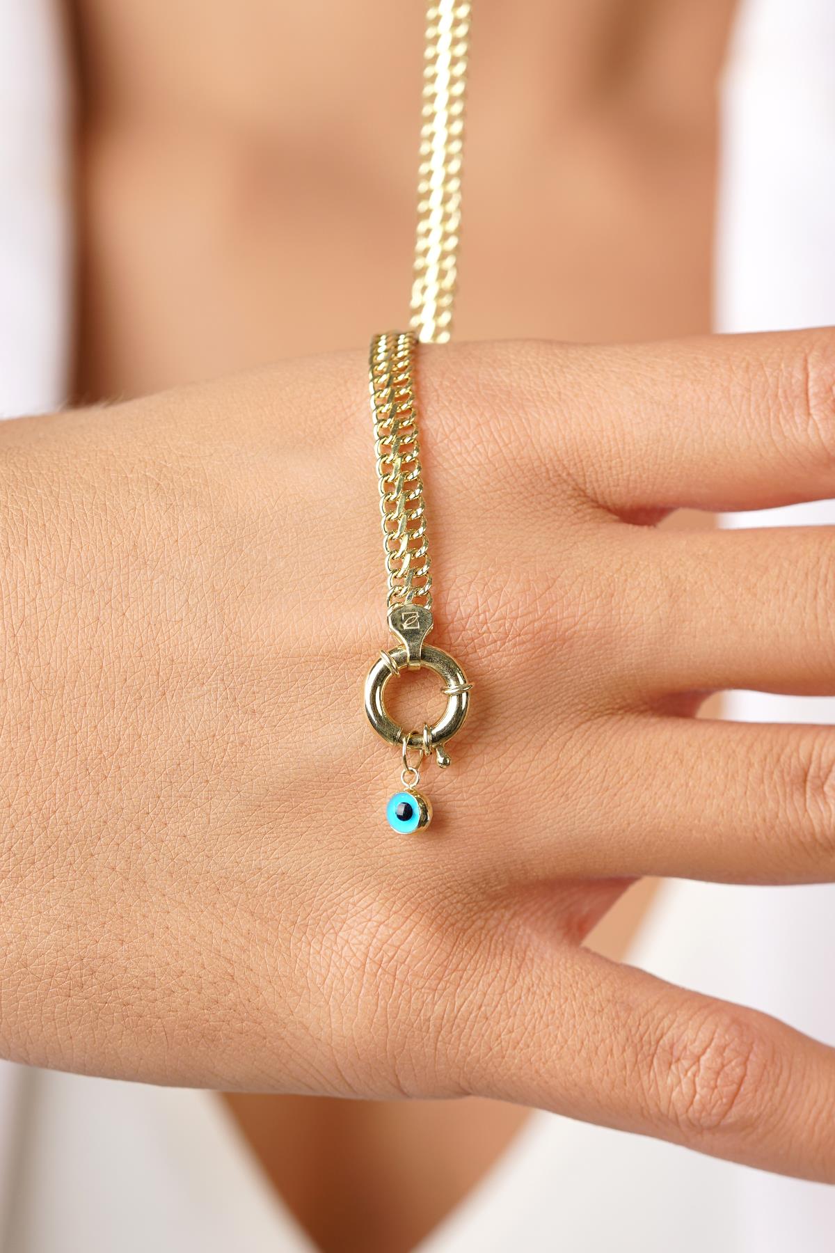 14K Gold Vienna Double Curb Bracelet