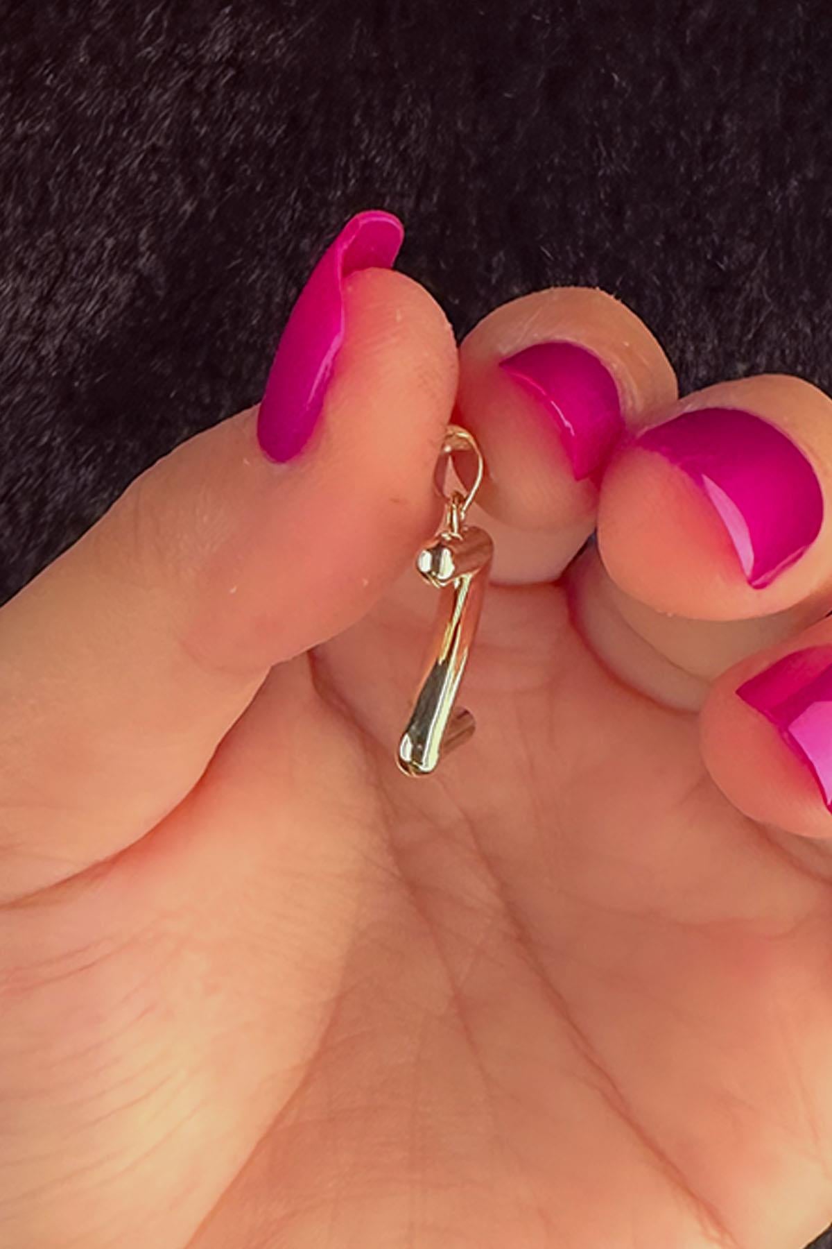 14K Gold Z Letter Charm