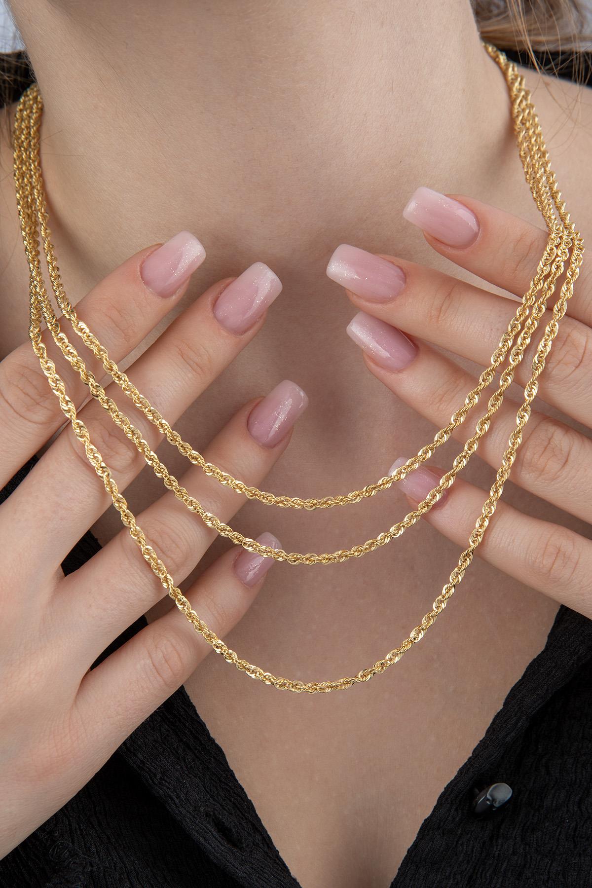14K Gold Light Rope Chain