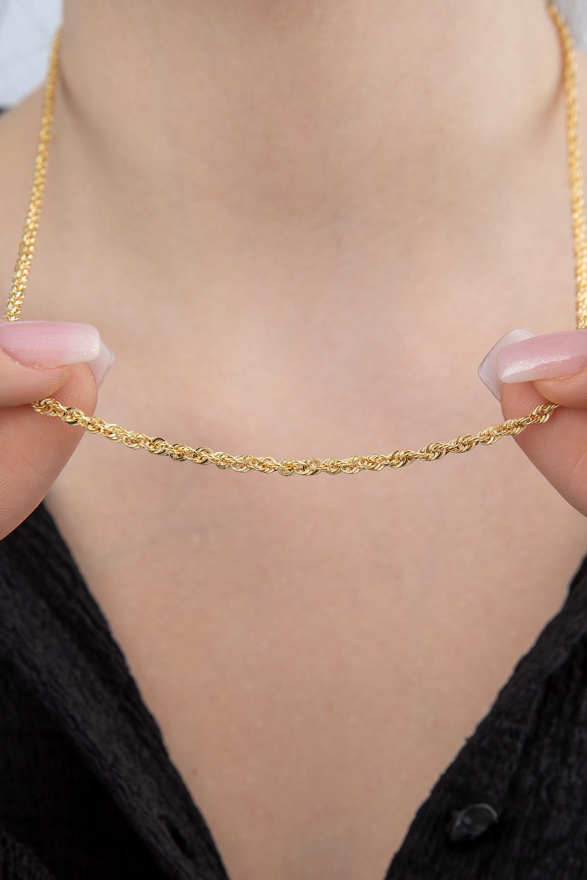 14K Gold Light Rope Chain