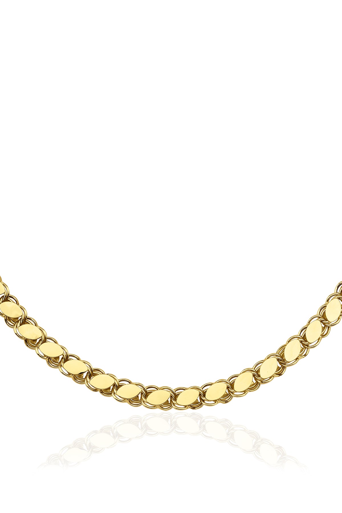 14K Gold Sequin Chain 0.236 inch