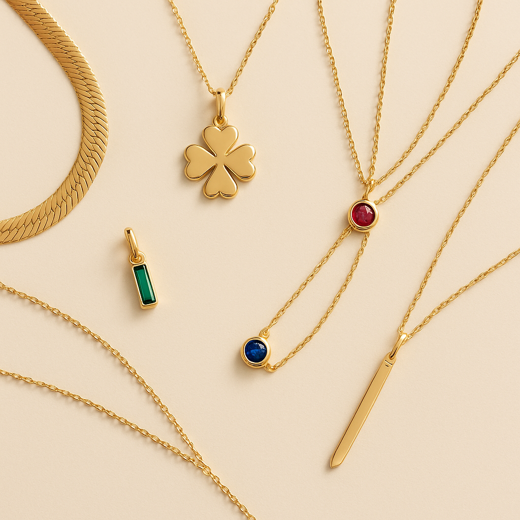 Golden Necklace Models and Style Suggestions