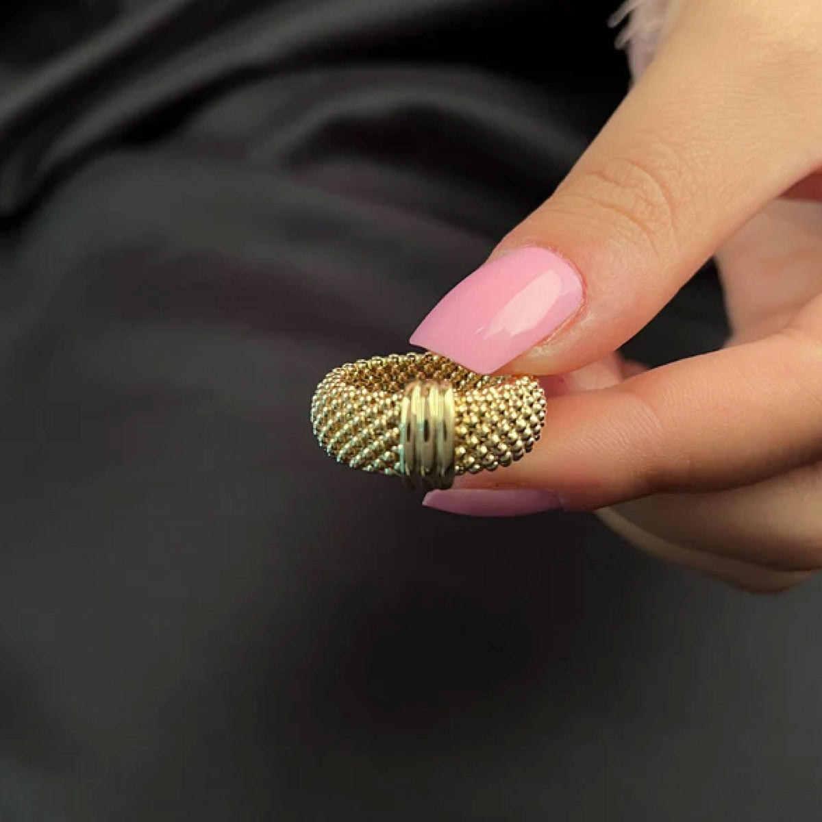 14K Gold Mesh Rings | Modern Textured Ring Styles 2026