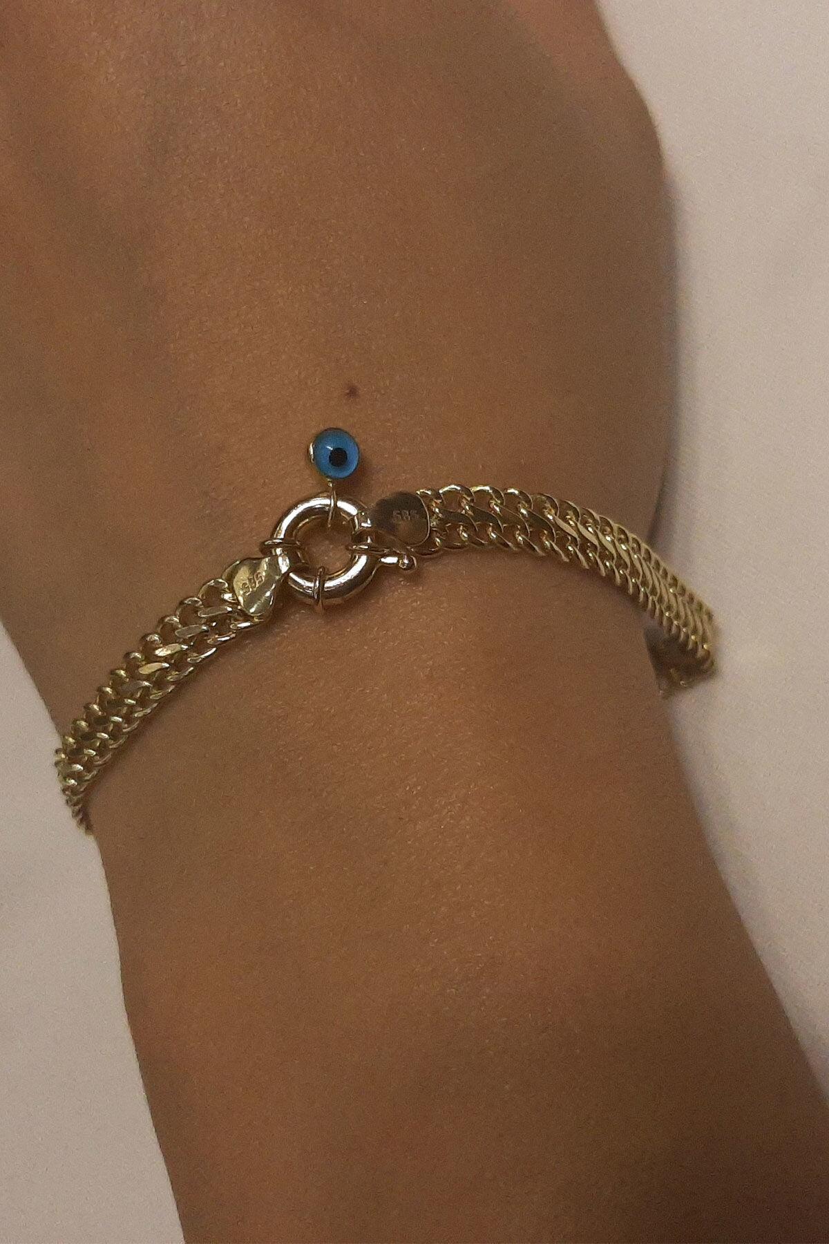 14K Gold Vienna Double Curb Bracelet