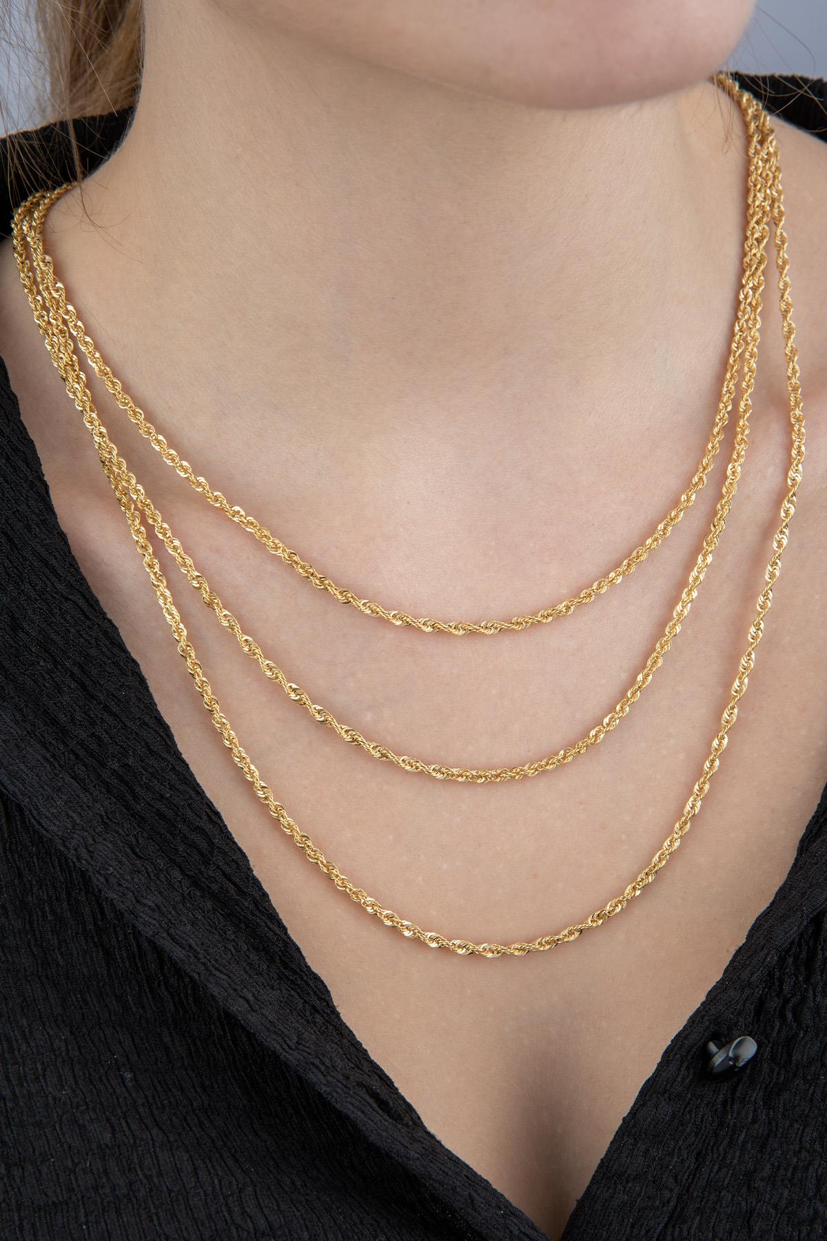 14K Gold Light Rope Chain
