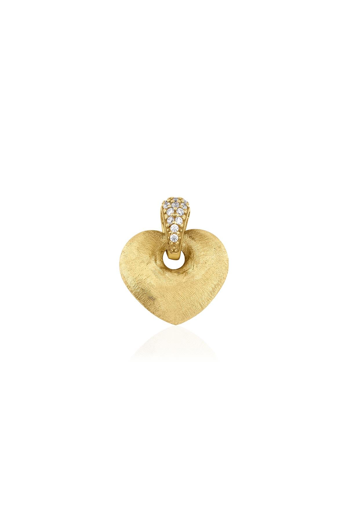 14K Enchanting Heart Pendant
