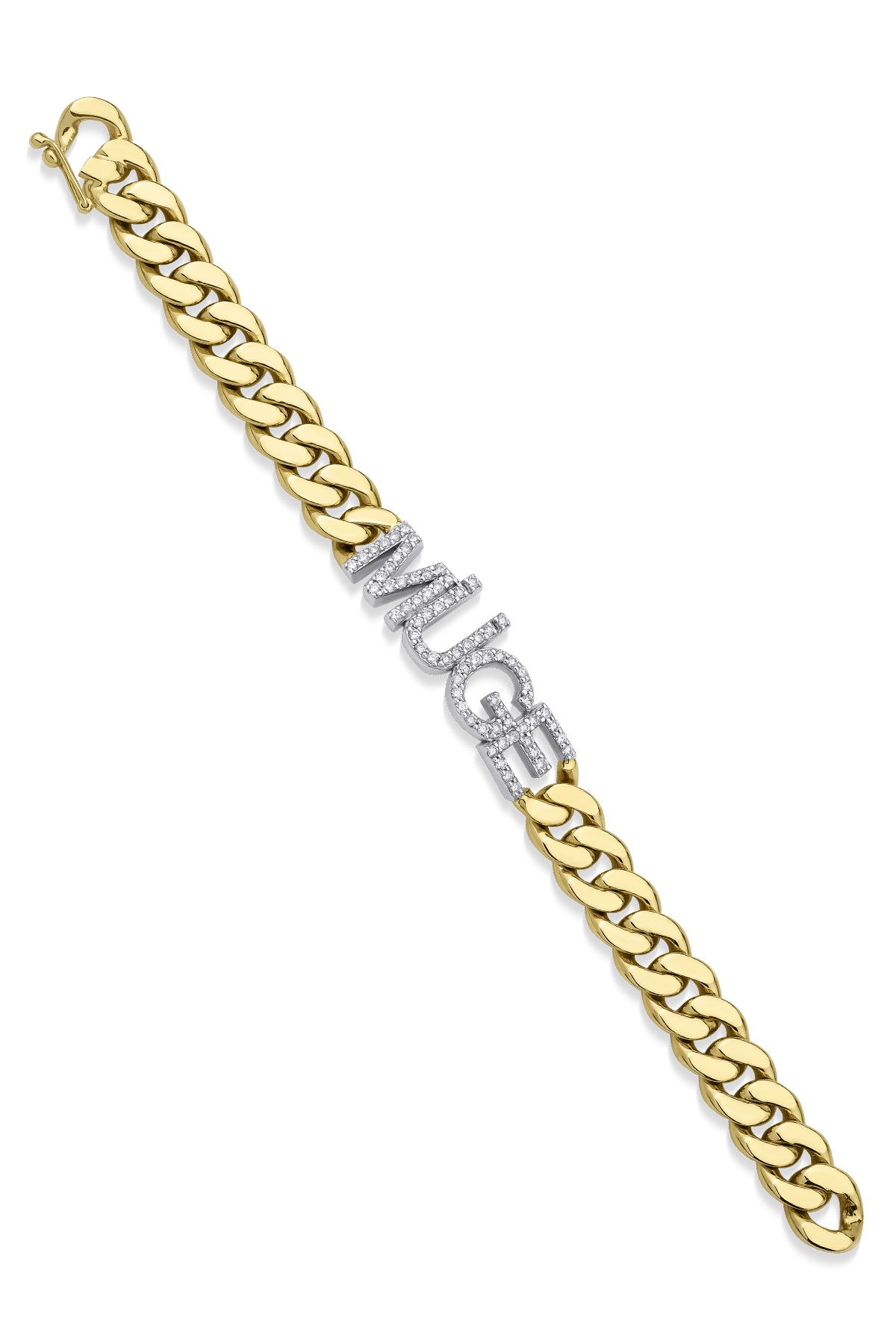 14K Gold 1.50 Carats Diamond Personalized Name Bracelet