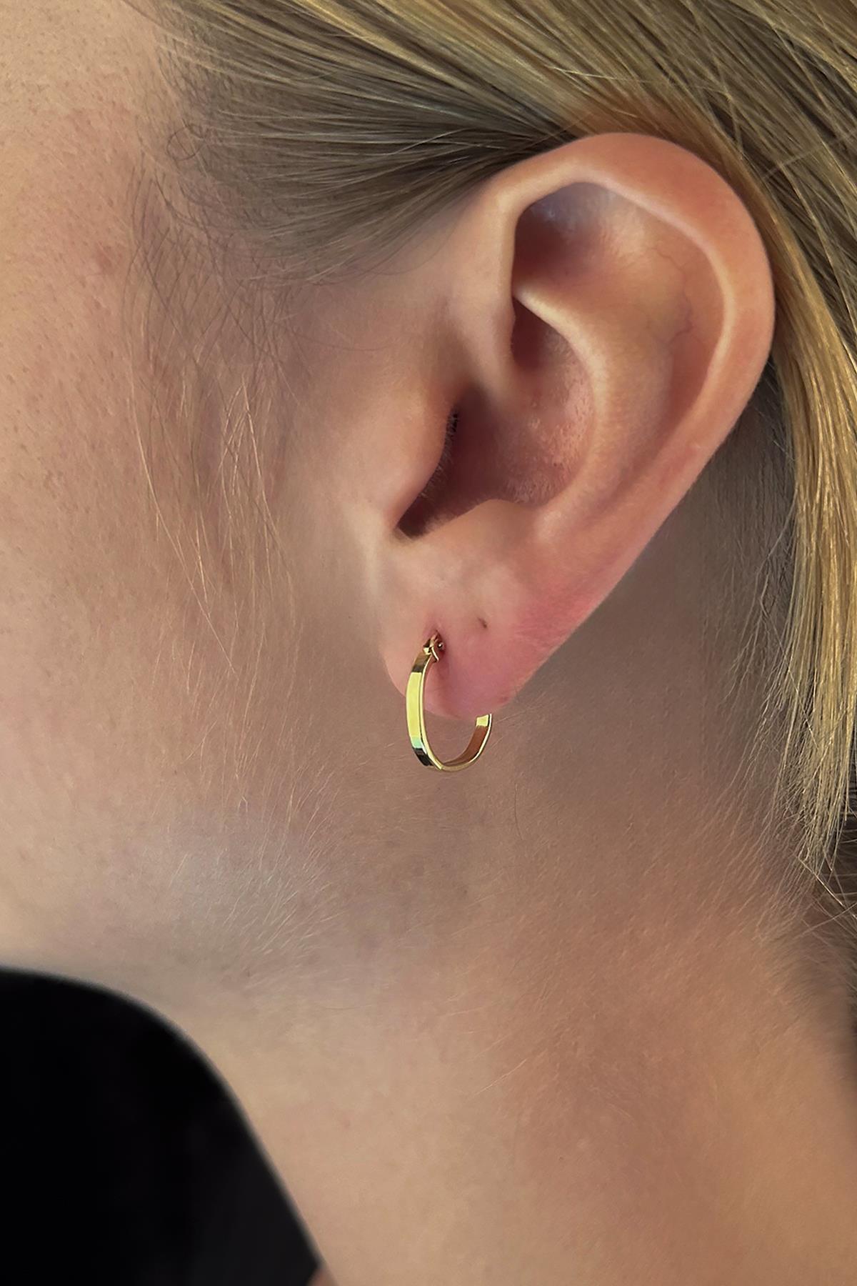 14K Gold Alis Hoop Earrings