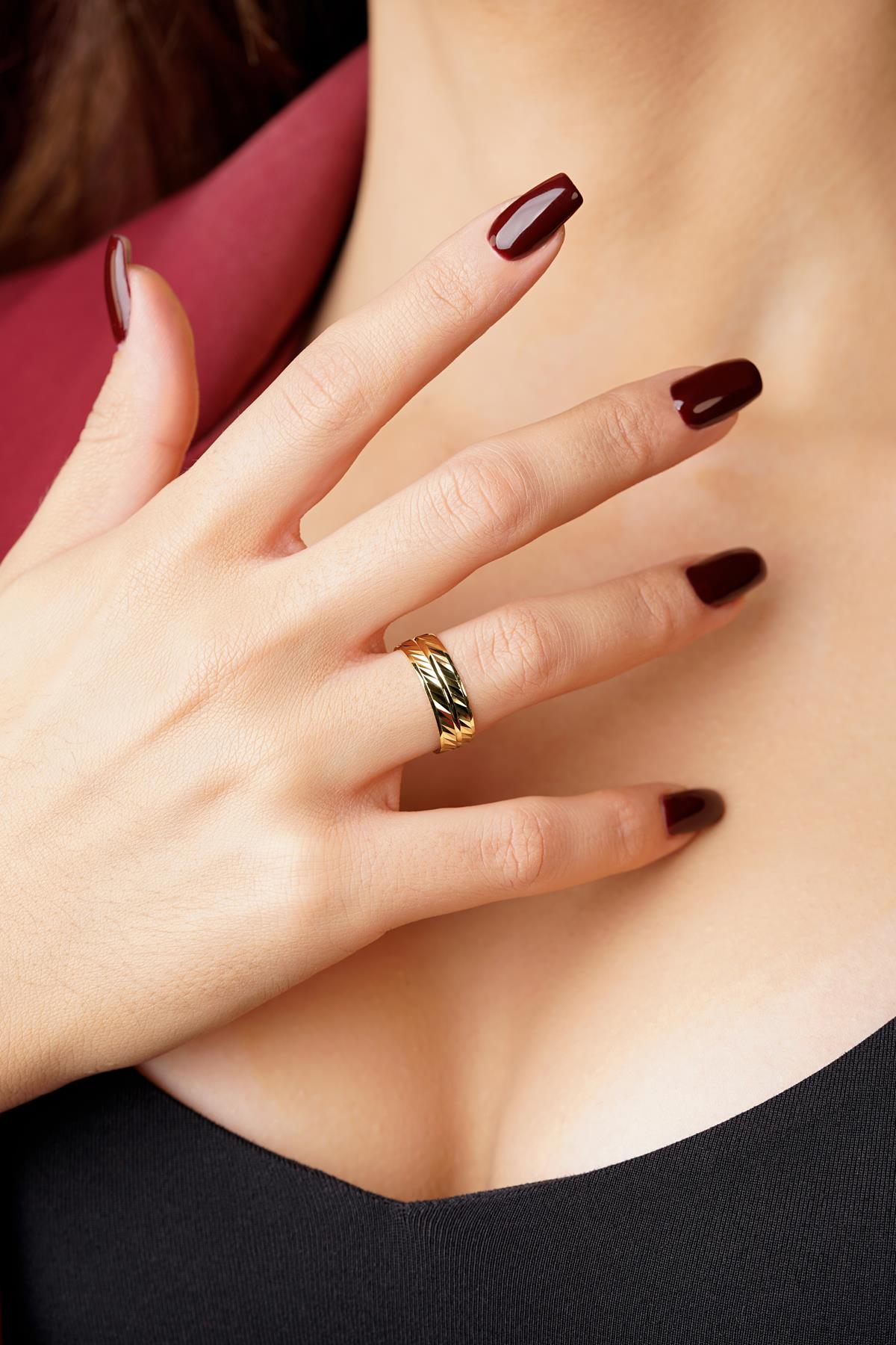 14K Gold Anima Wedding Band
