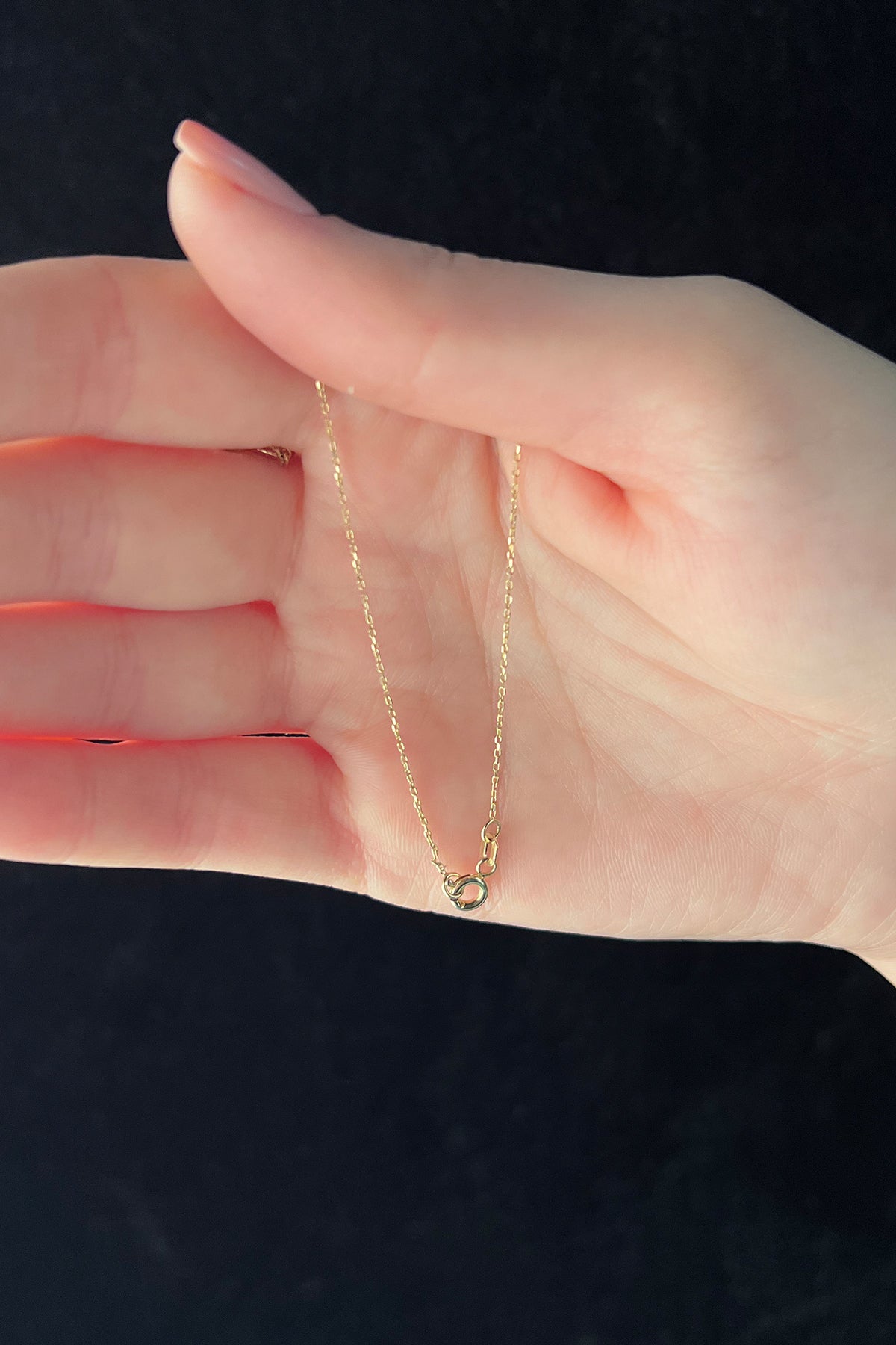 14K Gold Aquarius Zodiac Sign Necklace