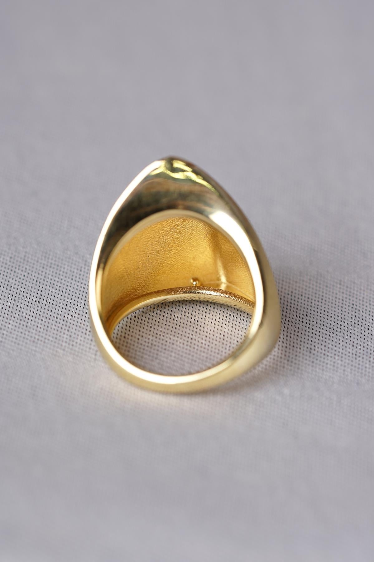 14K Gold Arina Style Gold Band Ring