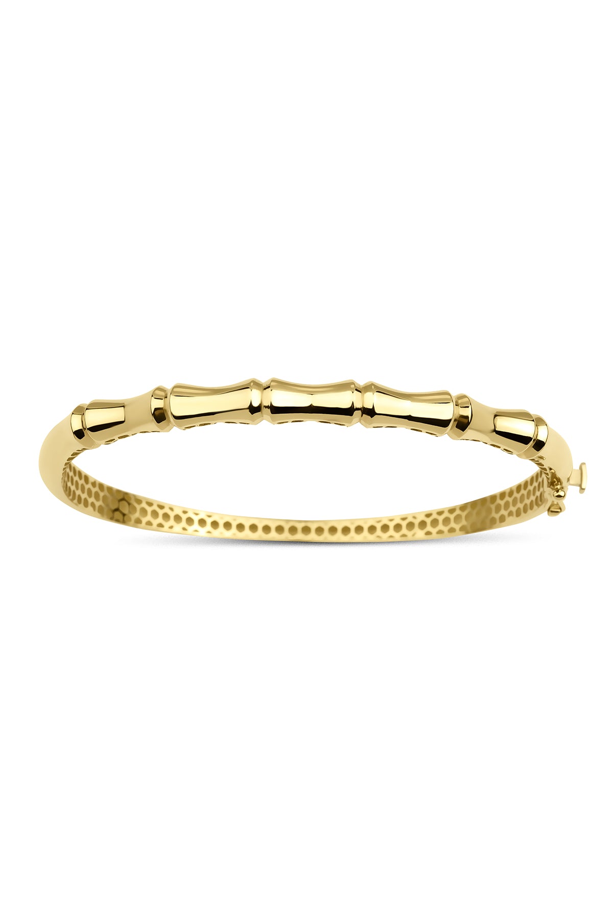14K Gold Bamboo Bracelet
