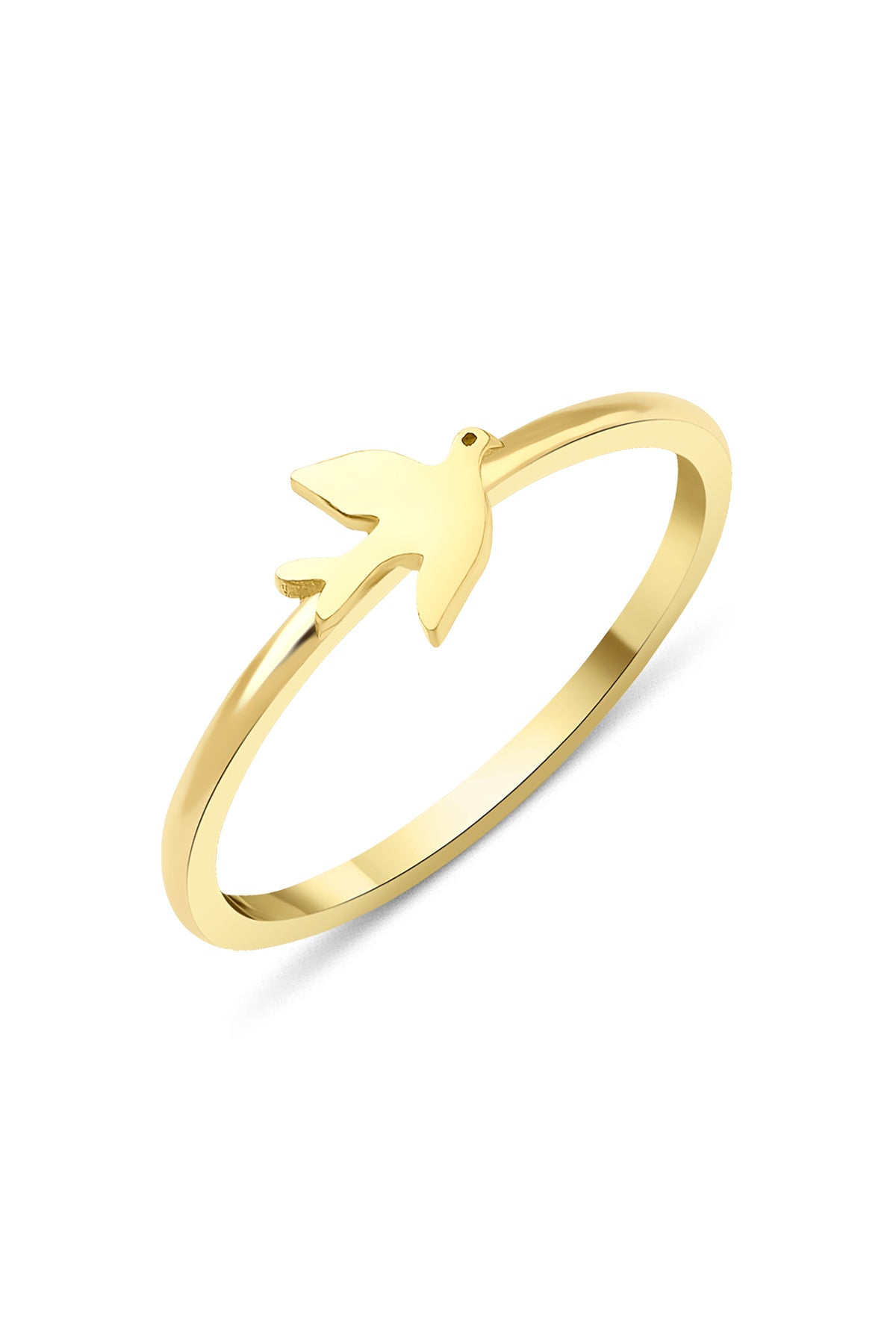 14K Gold Bird Shaped Ring