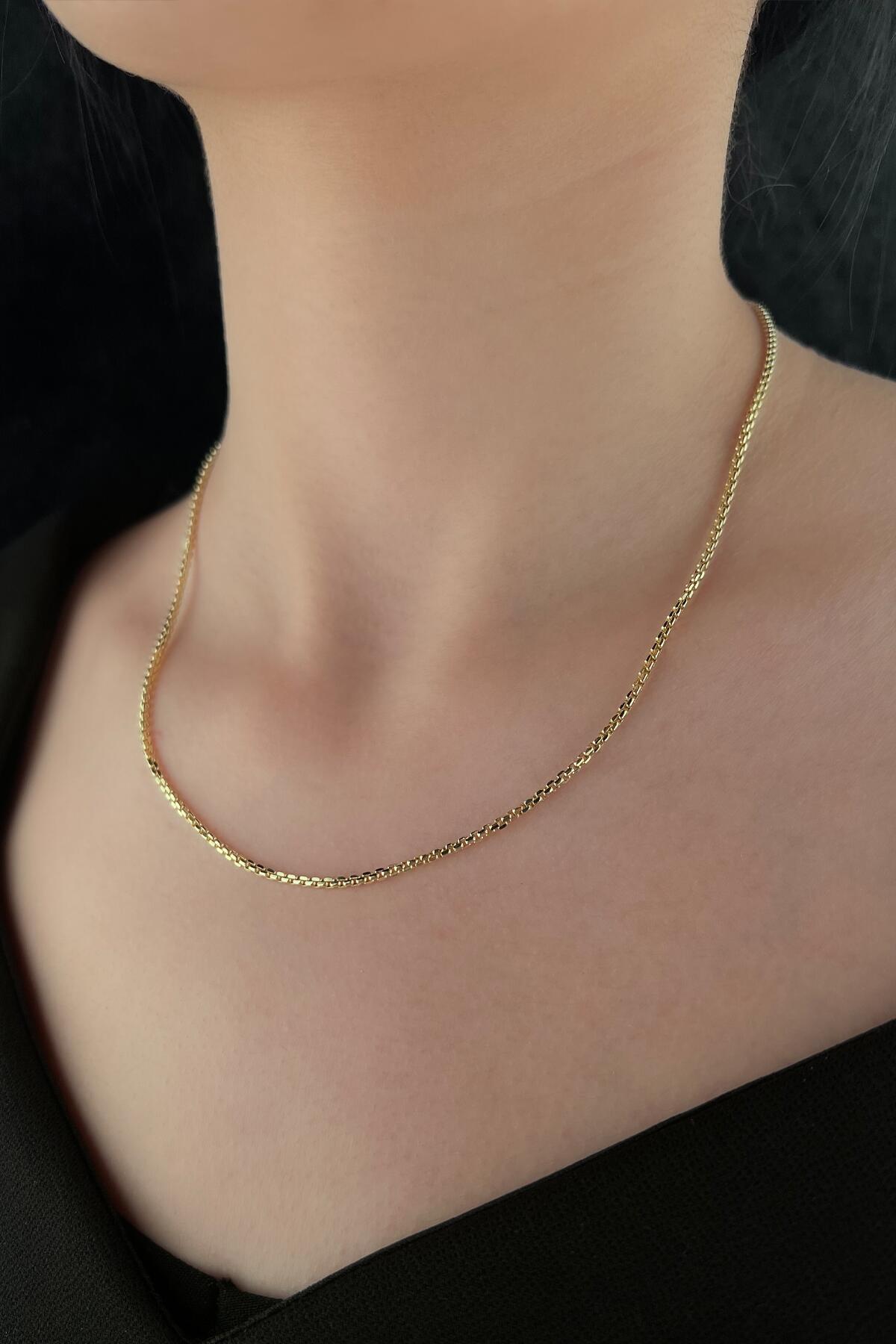 14K Gold Box Chain