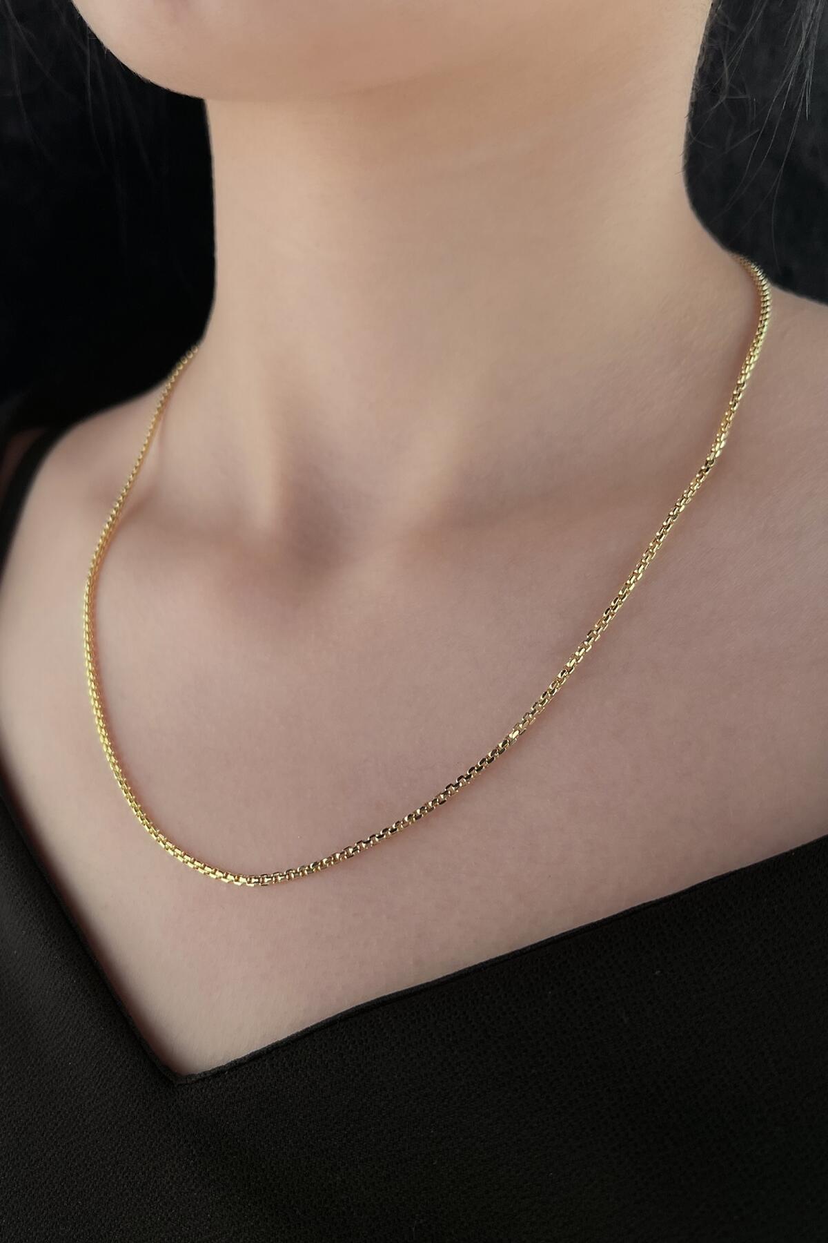 14K Gold Box Chain