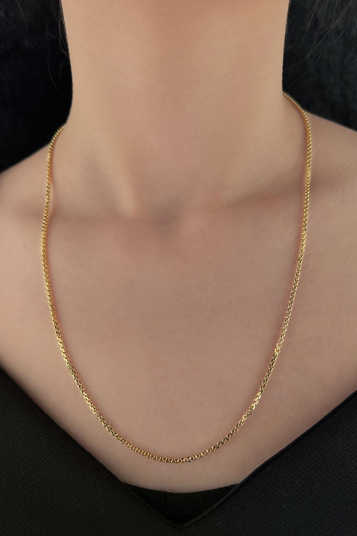 14K Gold Box Chain
