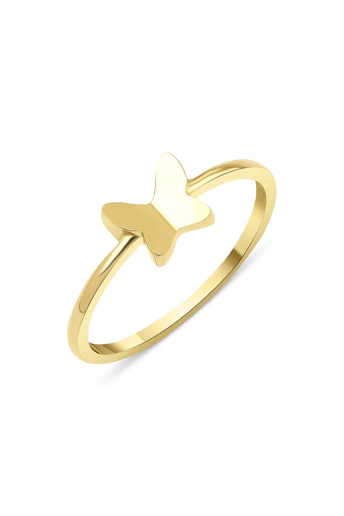 14K Gold Butterfly Ring