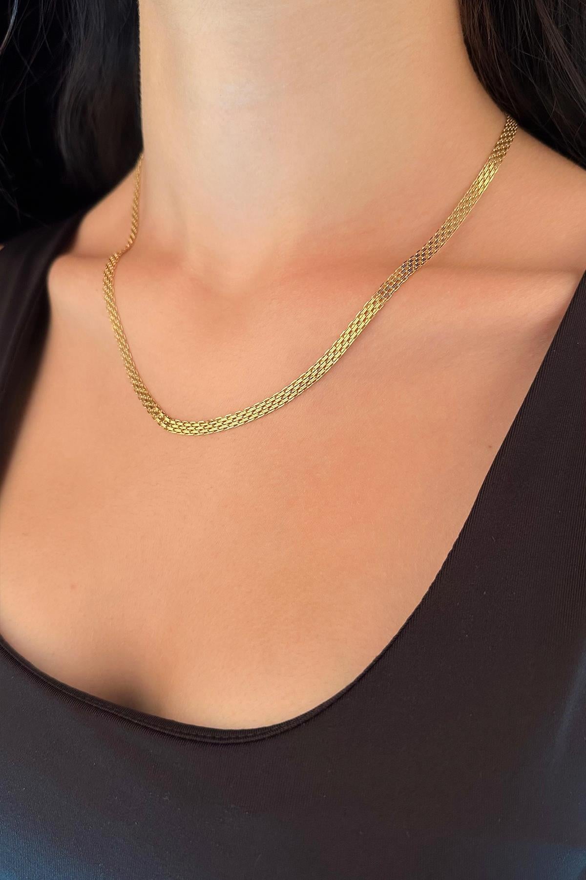 14K Gold Candere Roosevelt Cable Chain  0.173 inch