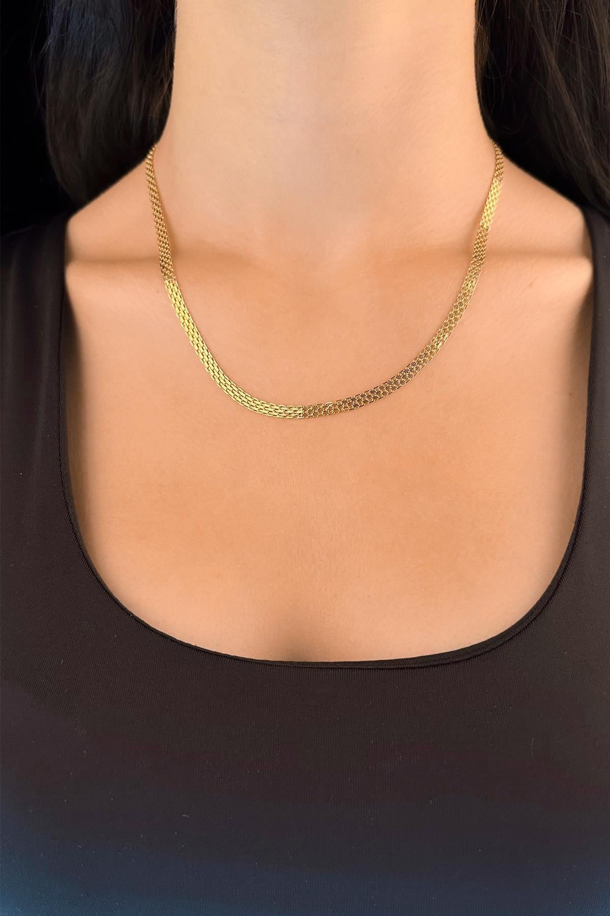 14K Gold Candere Roosevelt Cable Chain  0.173 inch