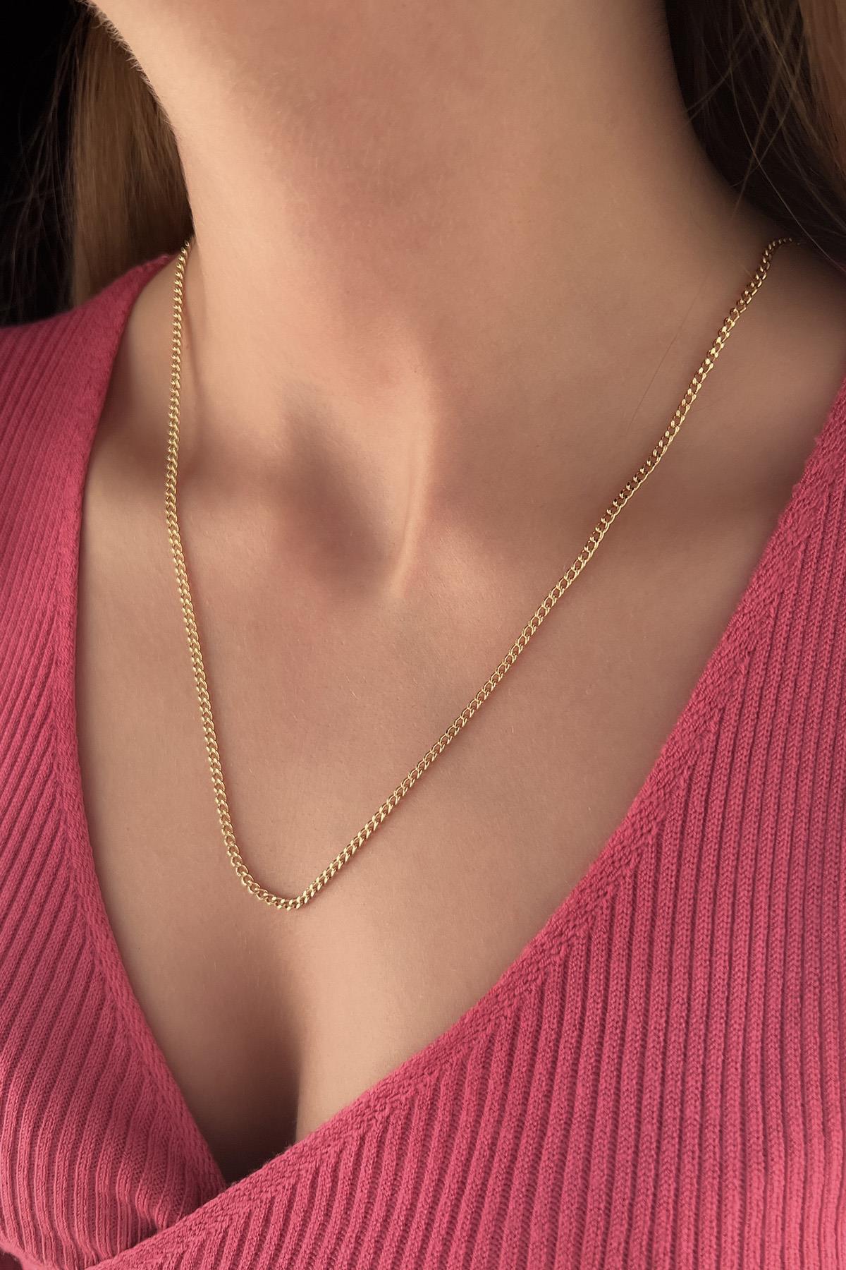 14K Gold Classic Curb Link Chain