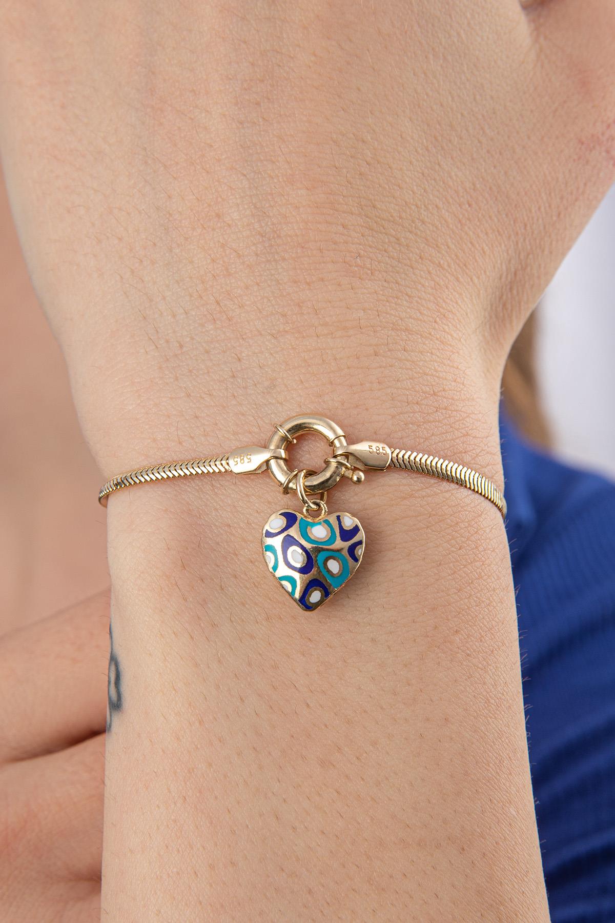 14K Gold Classic Snake Bracelet