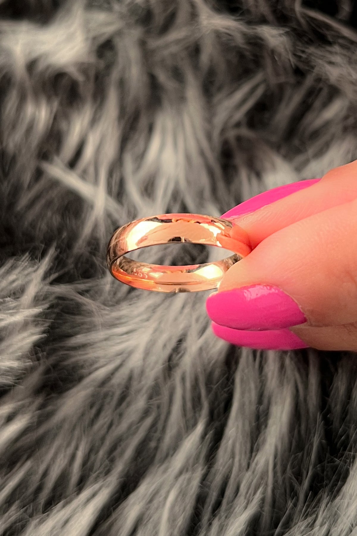 14K Solid Gold Classic Women's Band Ring