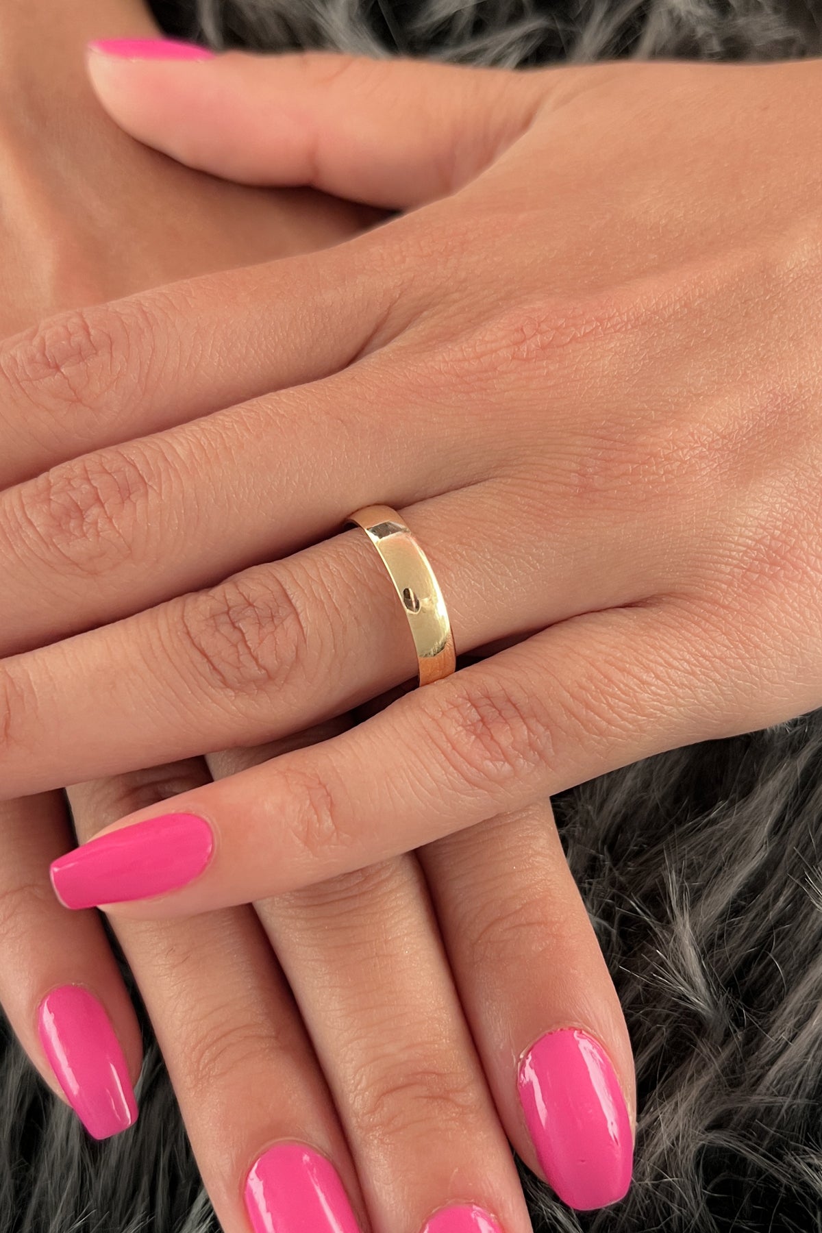 14K Gold Classic Women's Band Ring