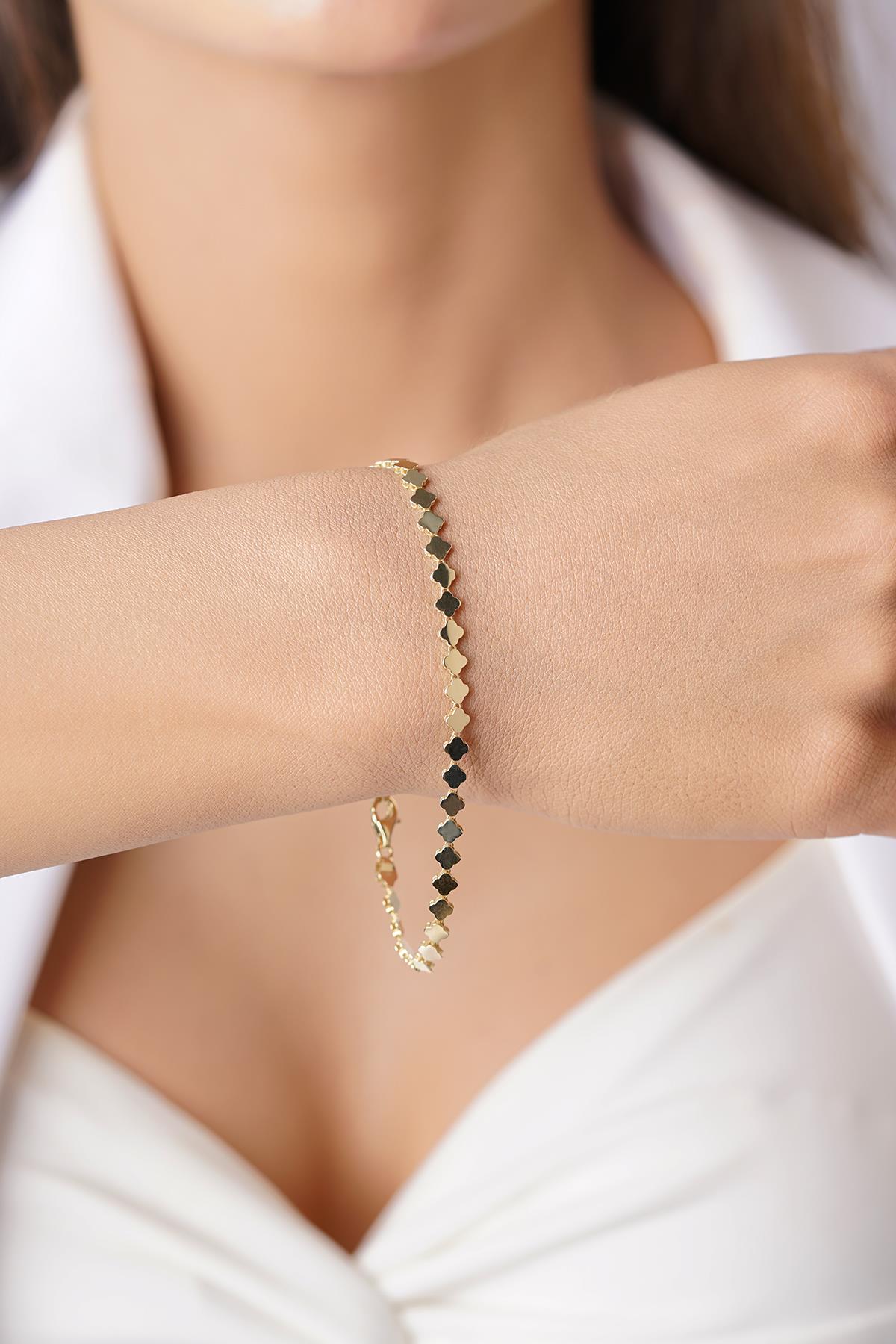 14K Gold Clover Series Bracelet