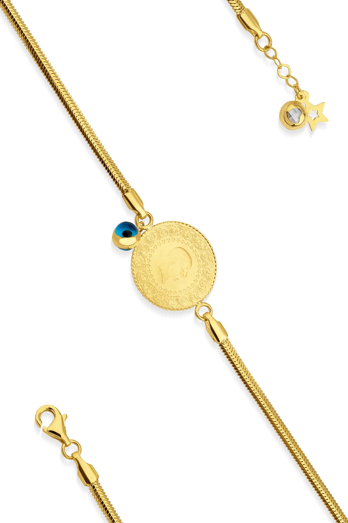 14K Gold Coin Bracelet  2