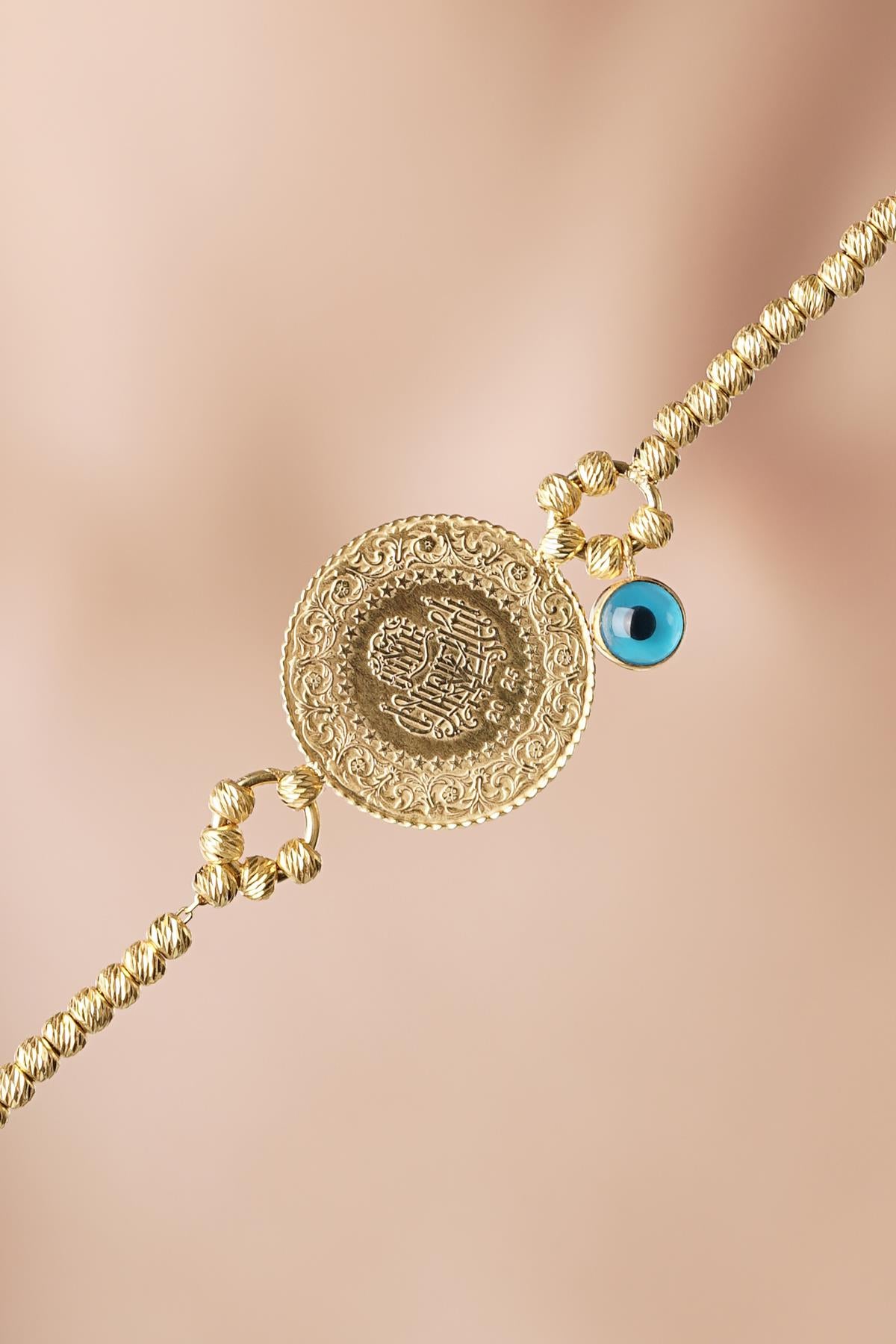 14K Gold Coin Bracelet  3